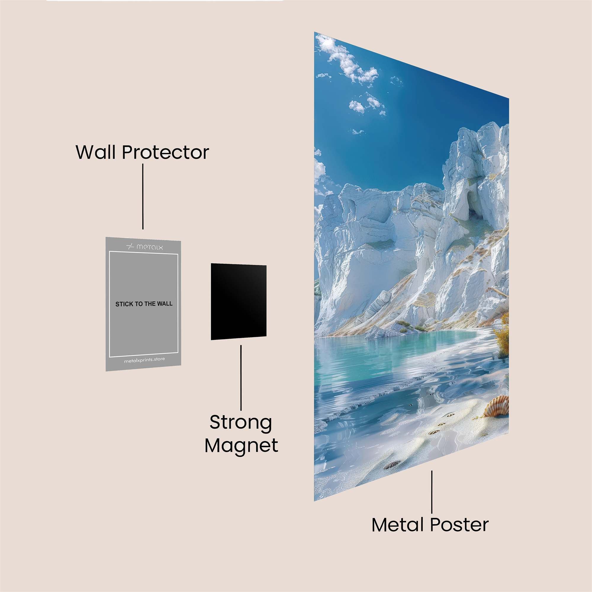 Glacier Serenity Safe Wall Magnetic / M