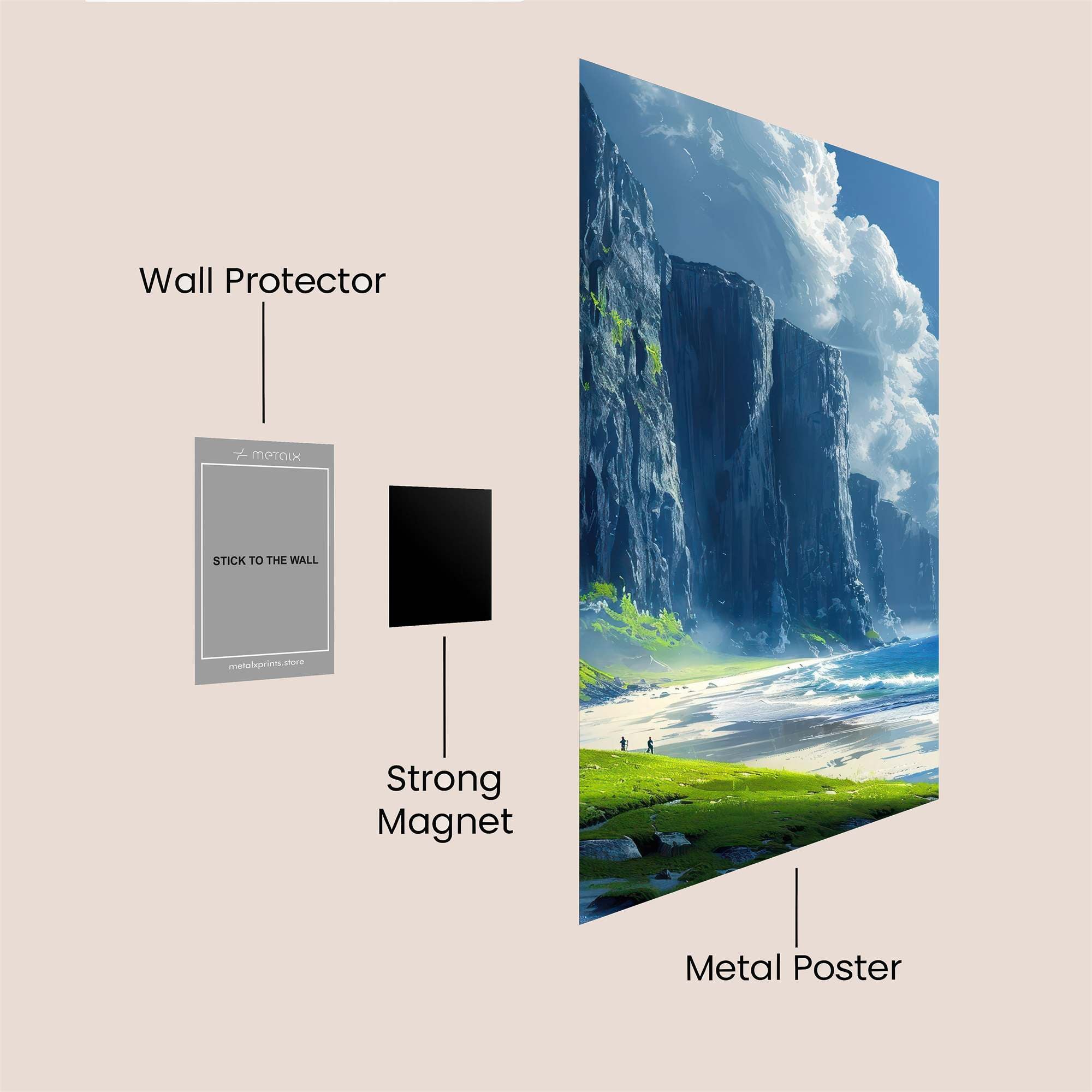 Cliffs Serene Safe Wall Magnetic / M