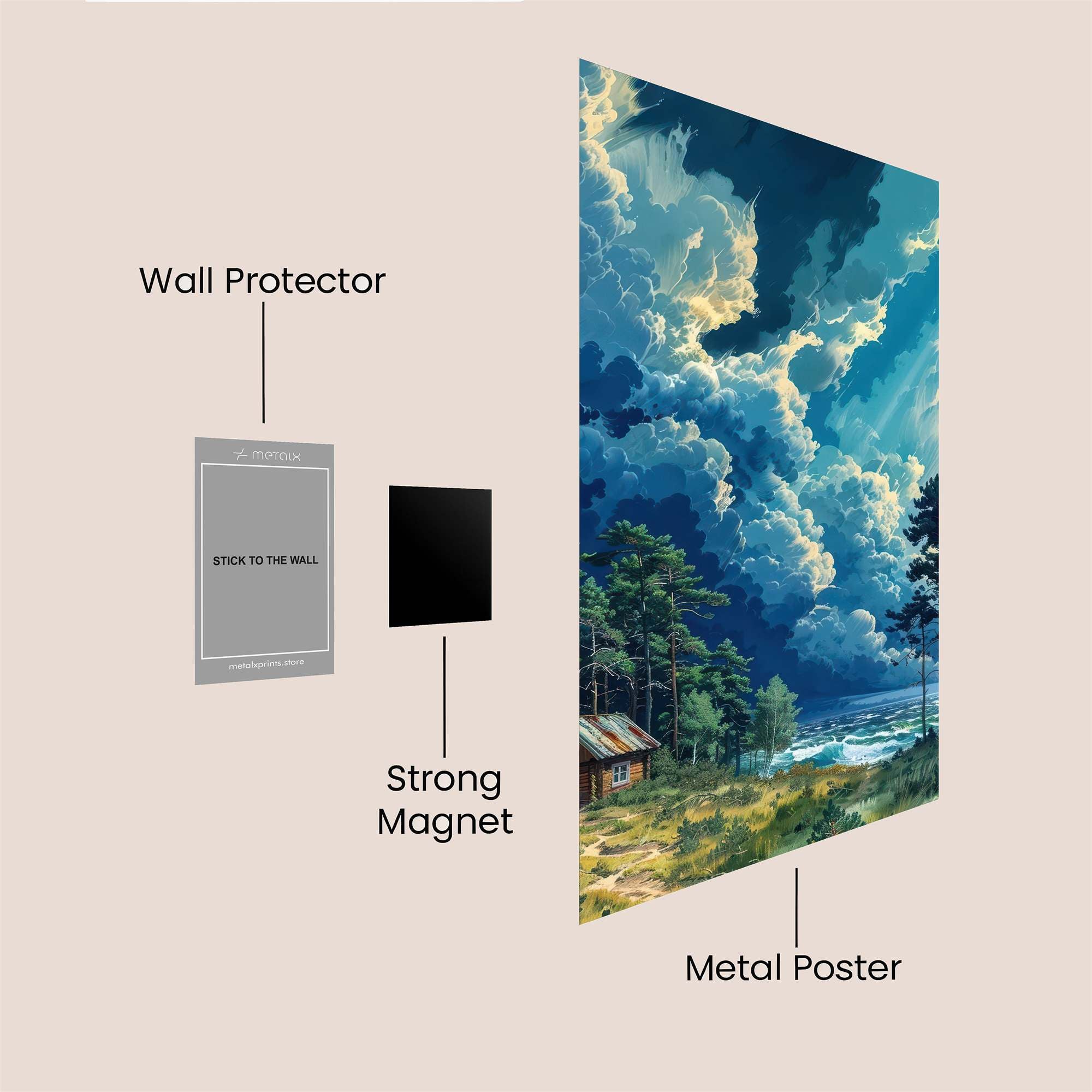 Cabin Serenity Safe Wall Magnetic / M