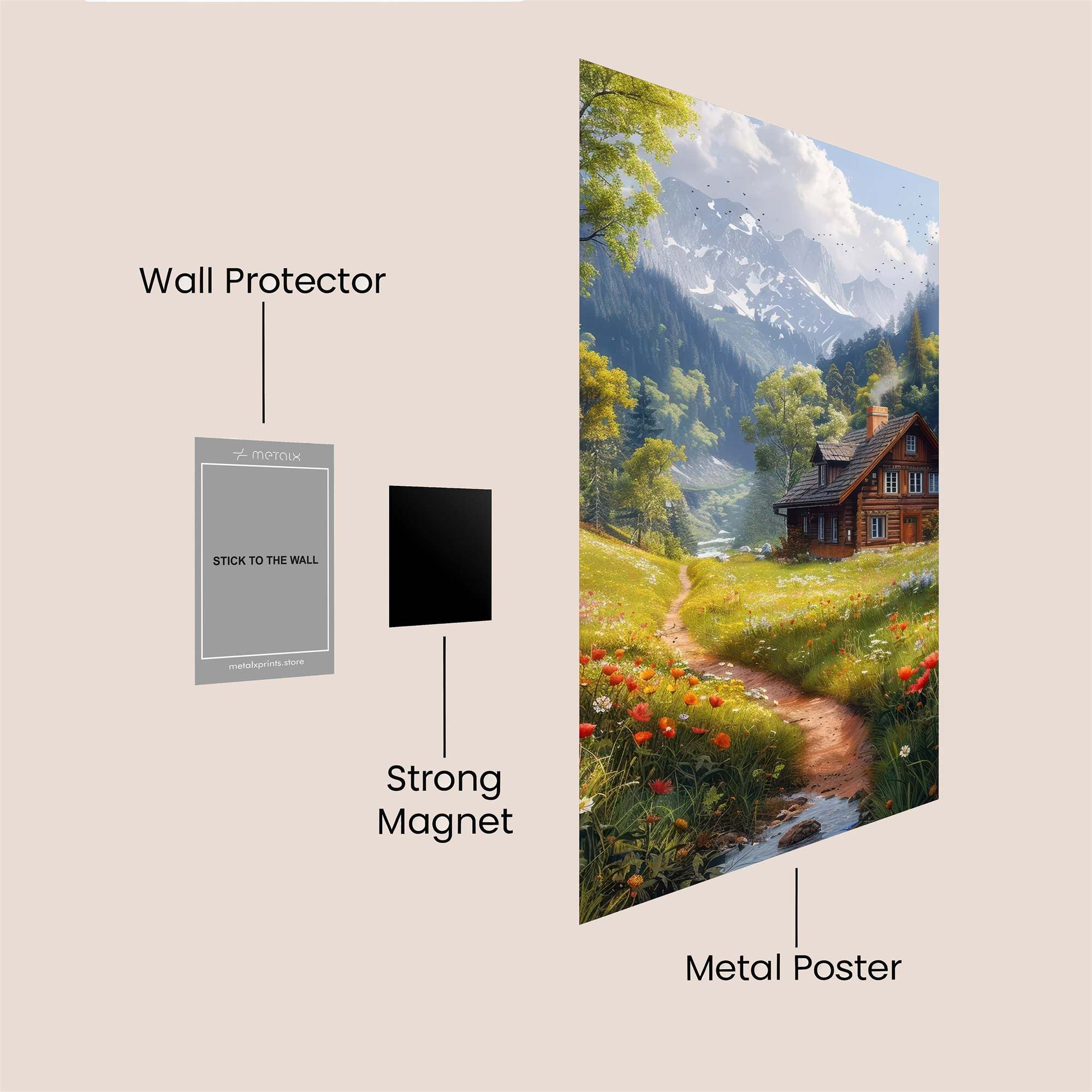 Mountain Serenity Safe Wall Magnetic / M