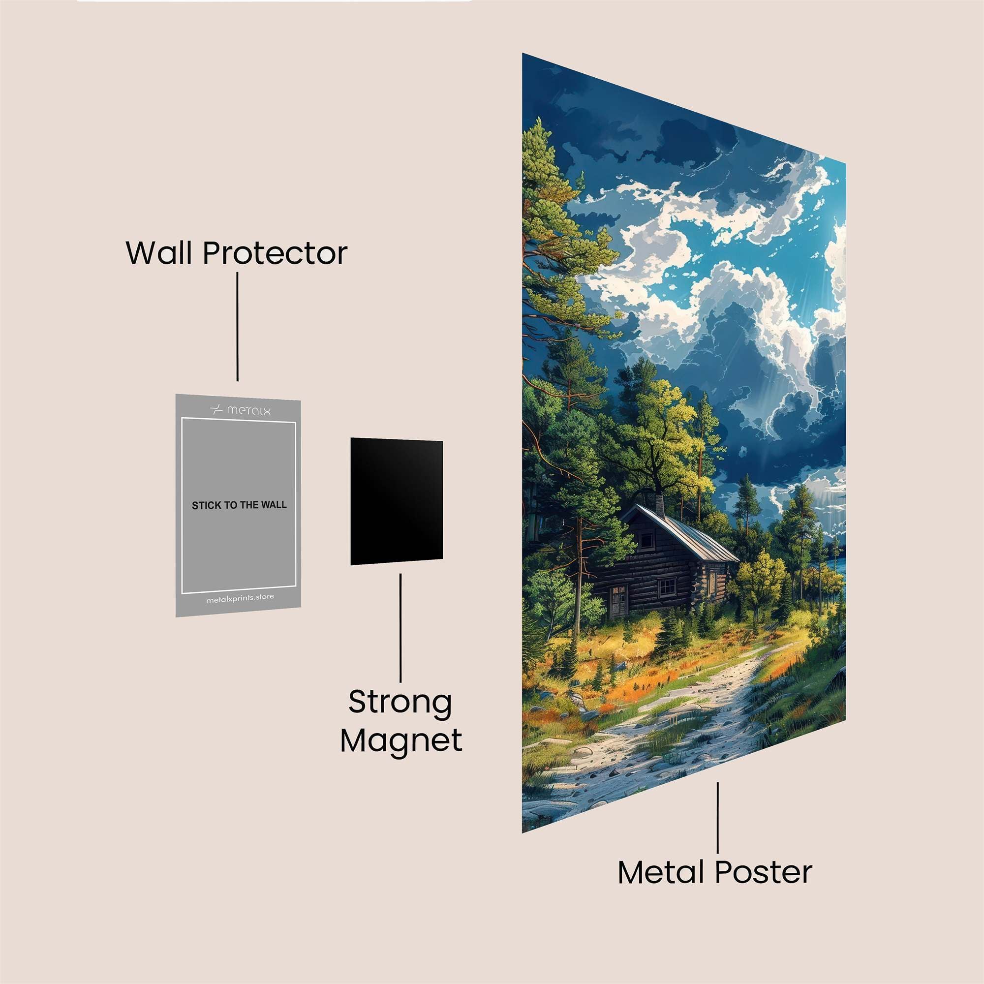 Cabin Serenity Safe Wall Magnetic / M