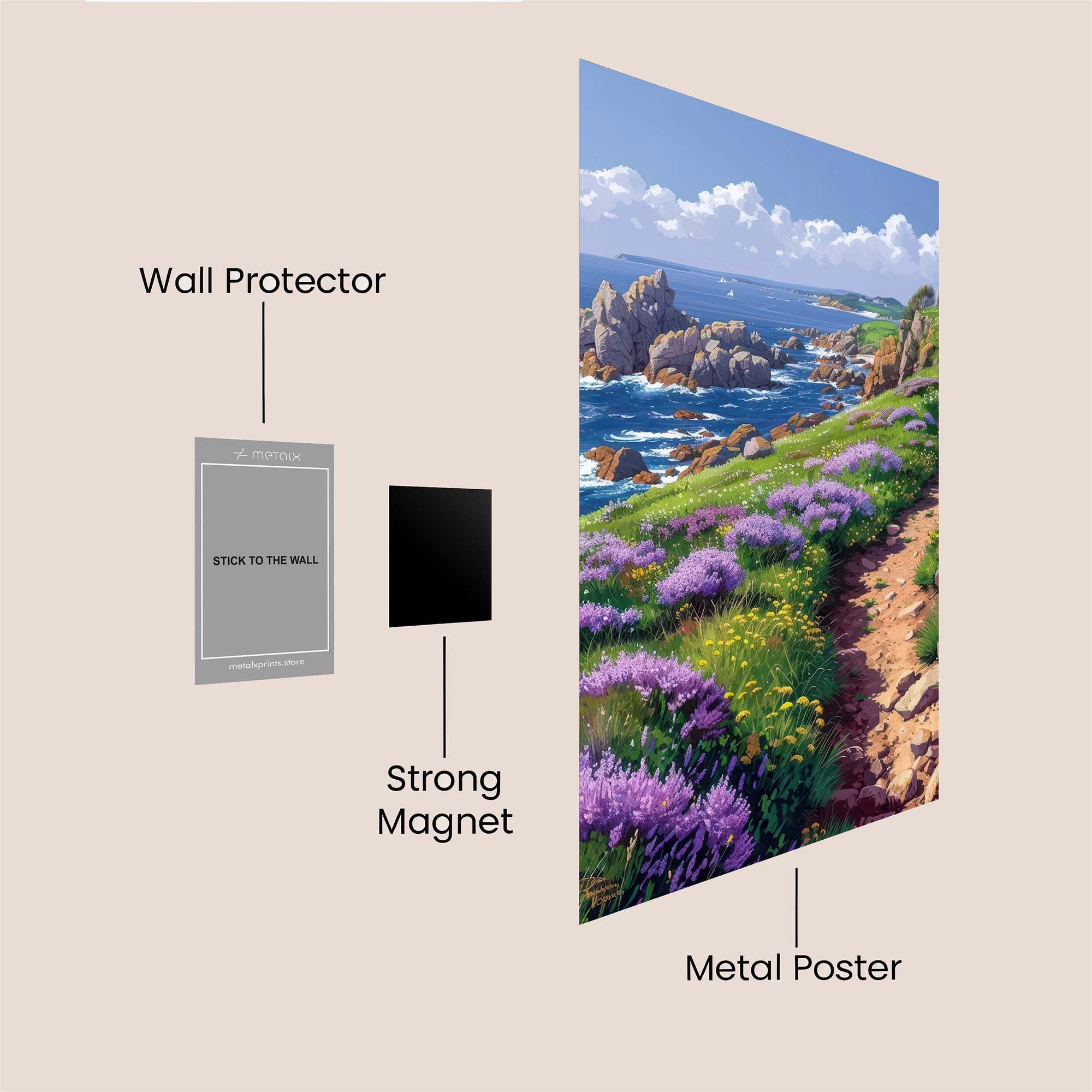 Coastal Bliss Safe Wall Magnetic / M