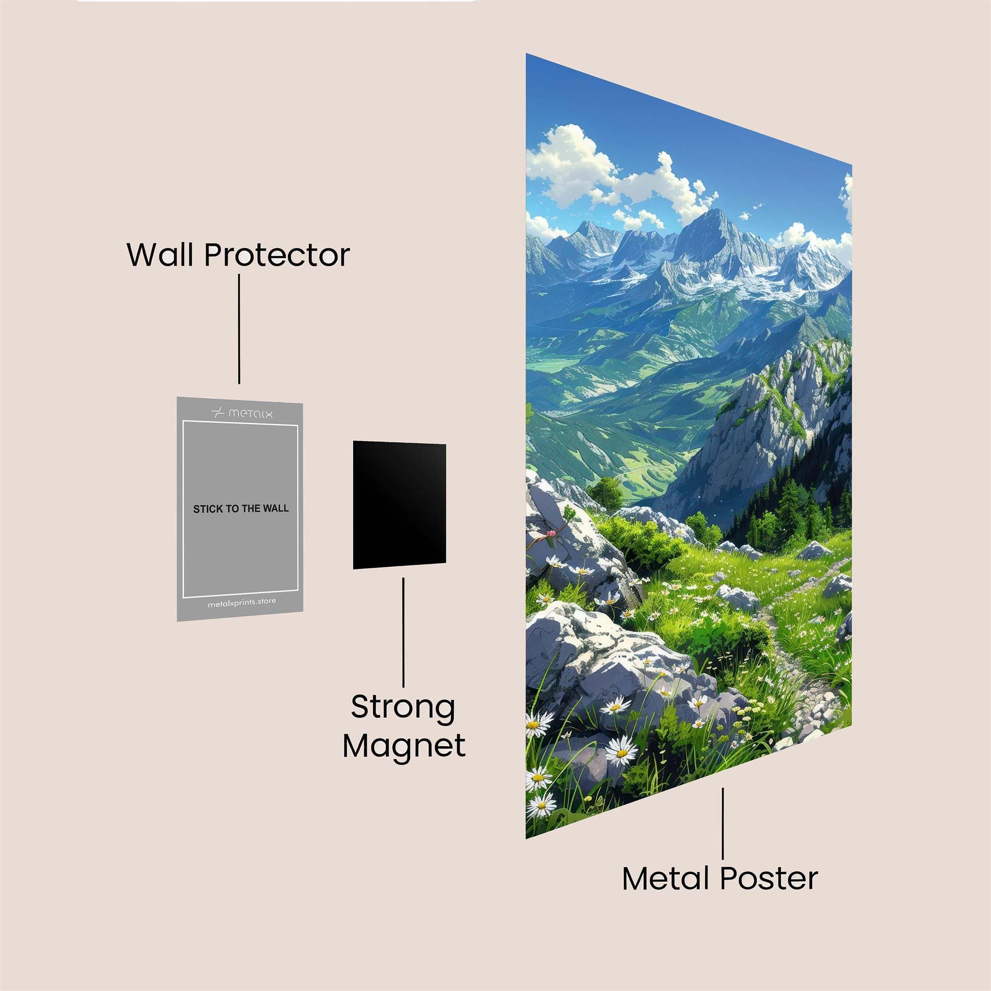 Alpine Bliss Safe Wall Magnetic / M