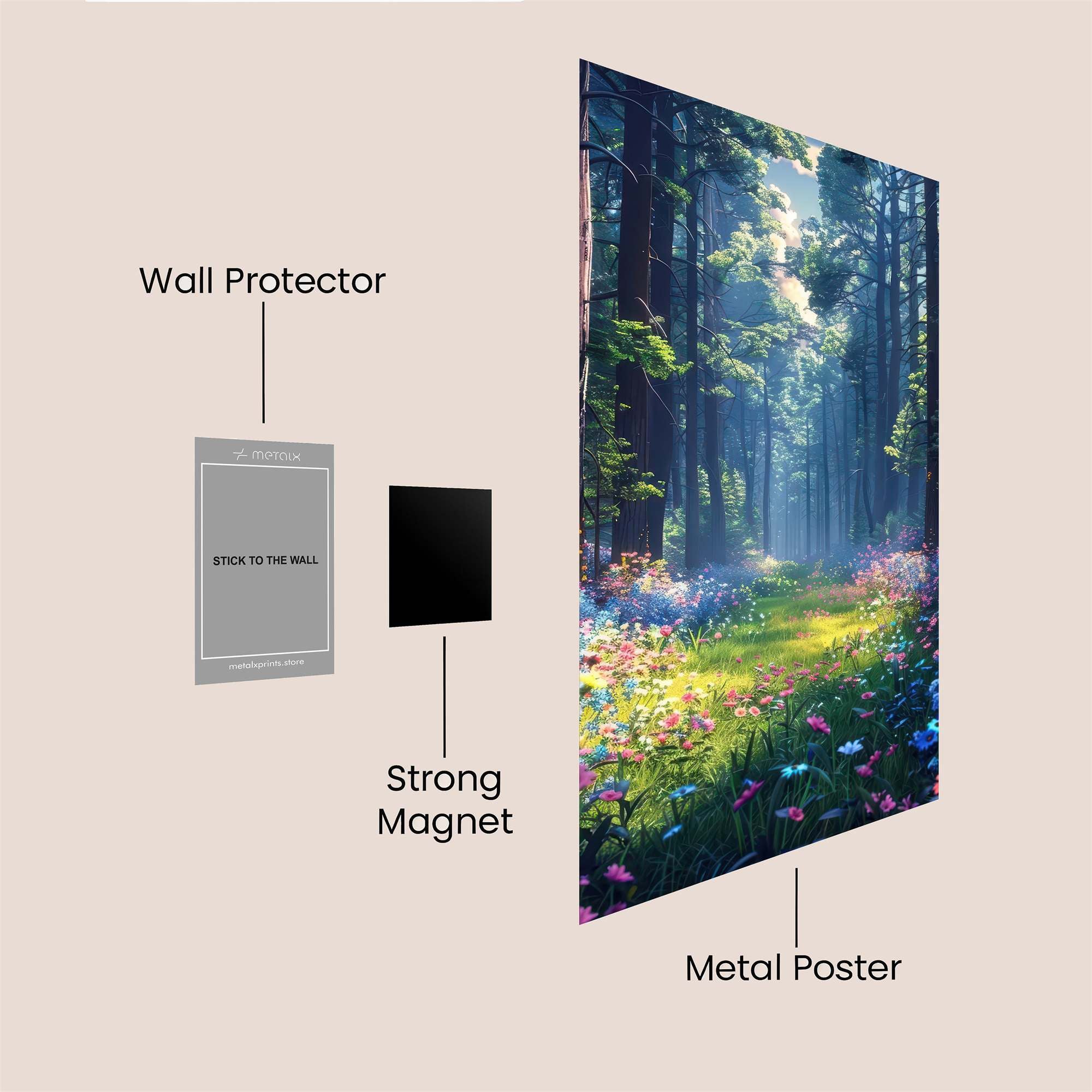 Forest Dreamscape Safe Wall Magnetic / M