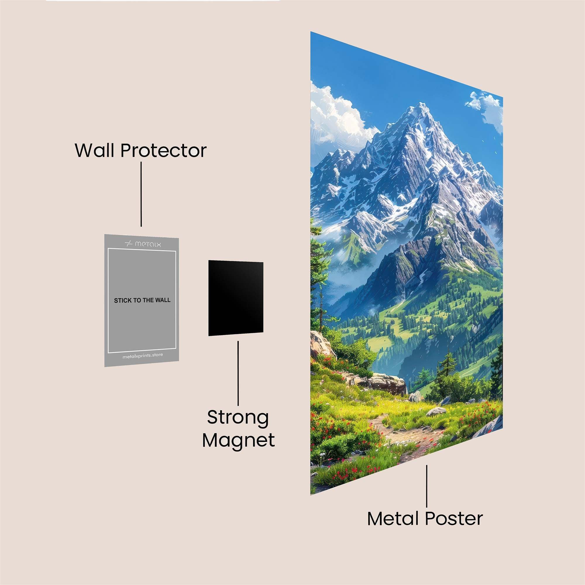 Matterhorn Majestic Safe Wall Magnetic / M