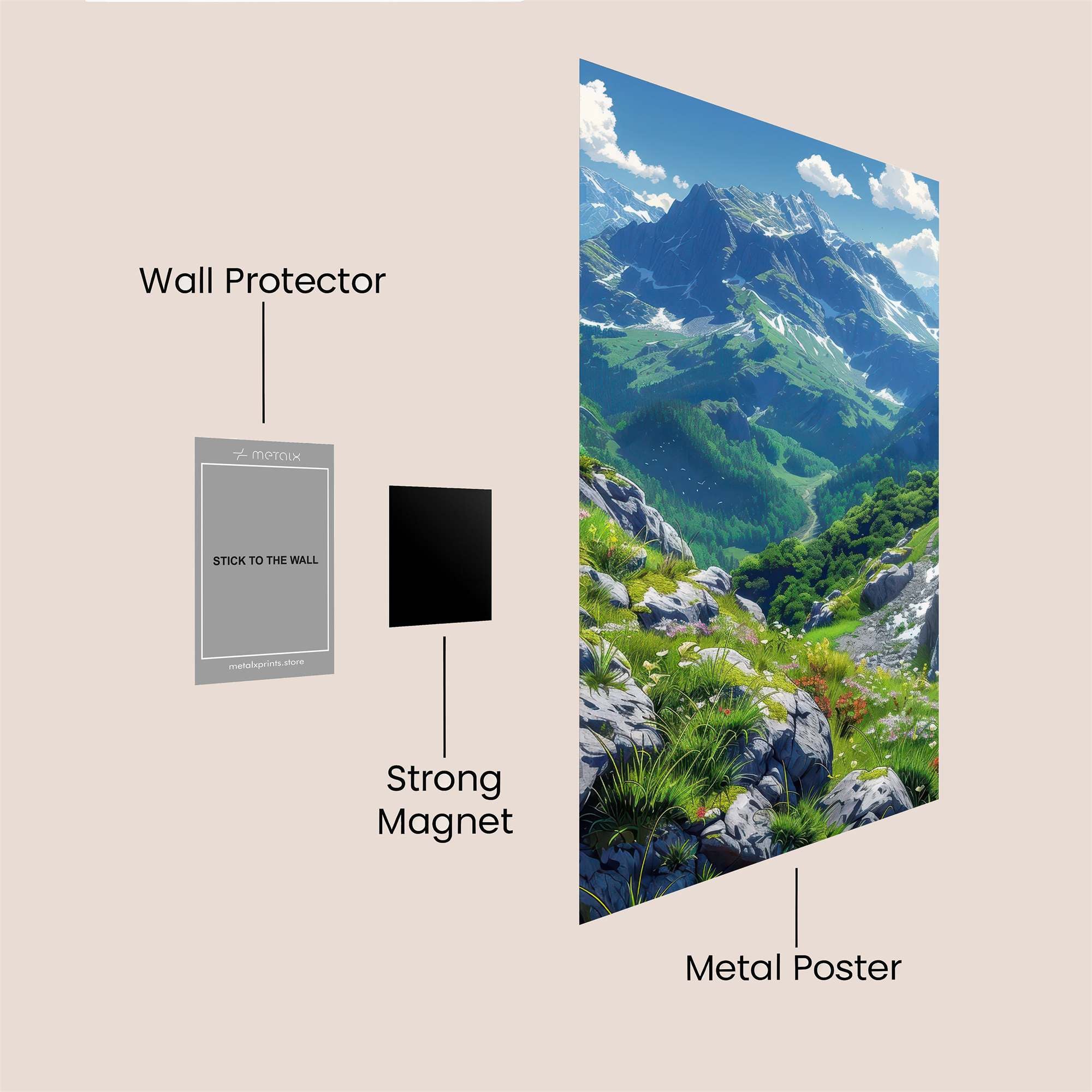 Alpine Serenity Safe Wall Magnetic / M