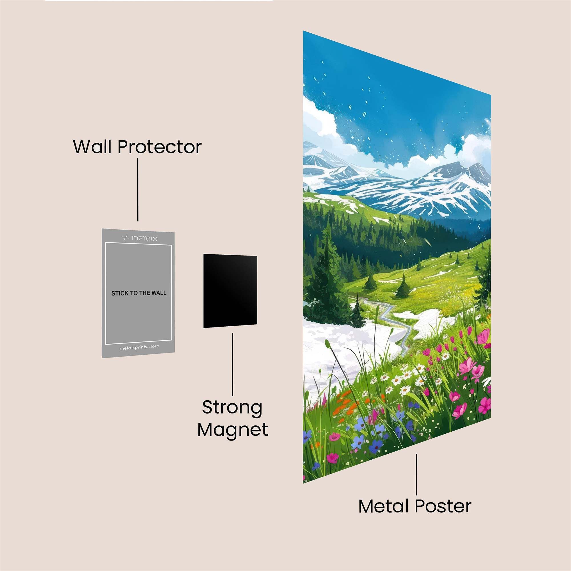 Alpine Bliss Safe Wall Magnetic / M