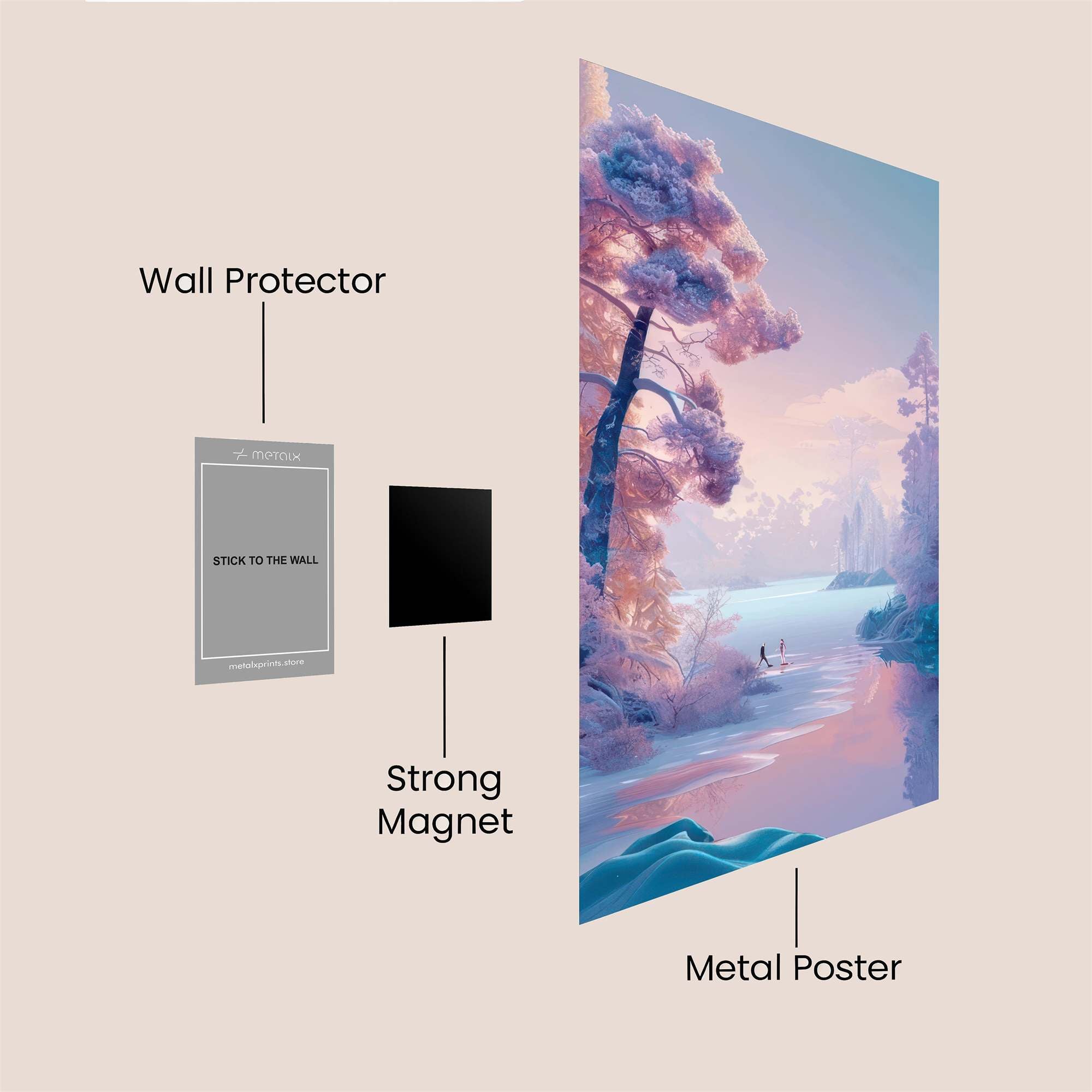 Aurora Tranquil Safe Wall Magnetic / M