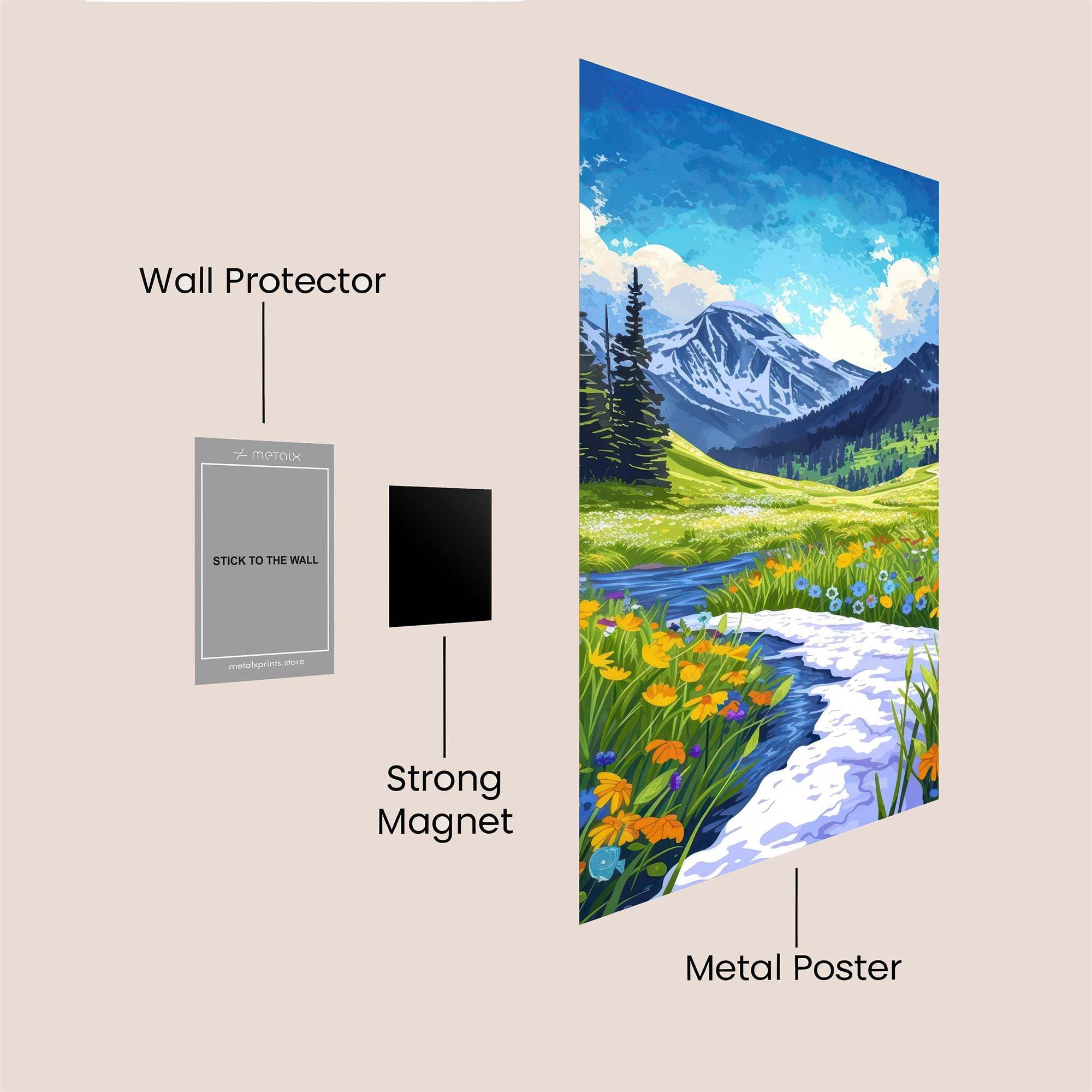 Alpine Bliss Safe Wall Magnetic / M