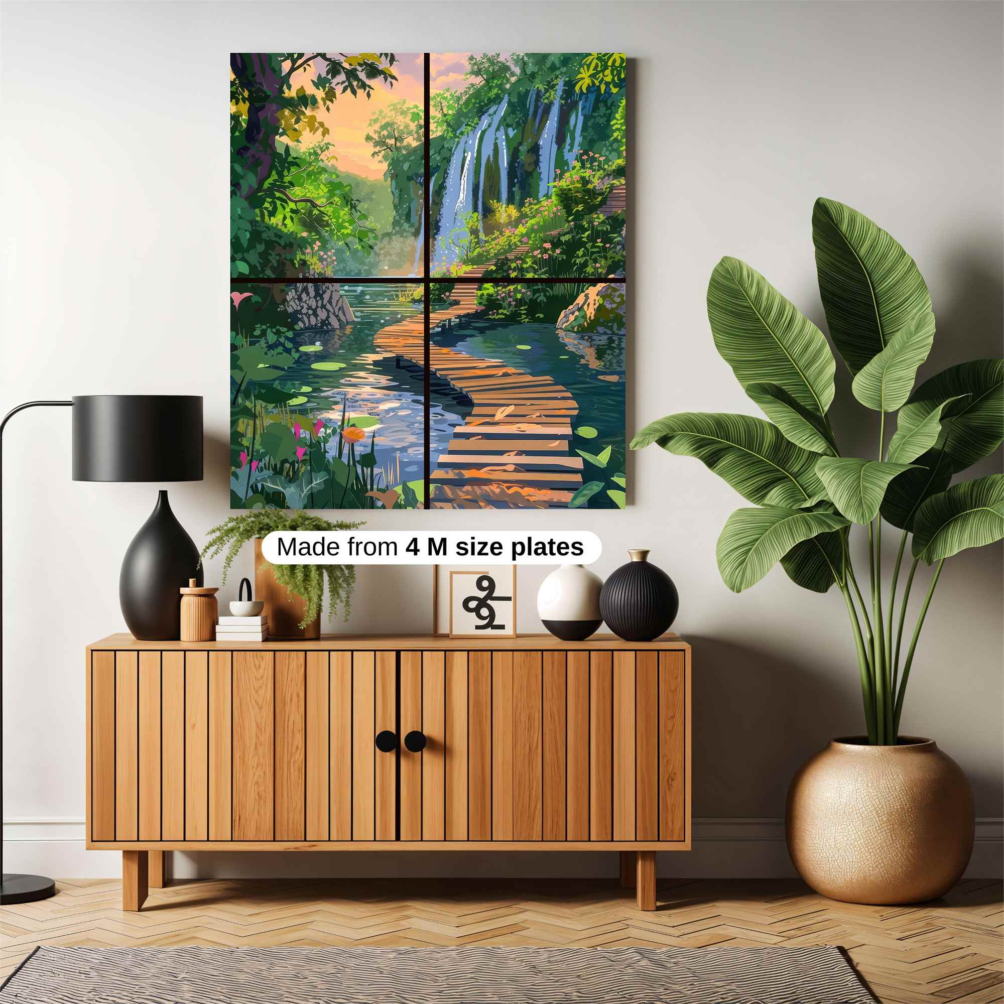Waterfall Serenity Safe Wall Magnetic / M