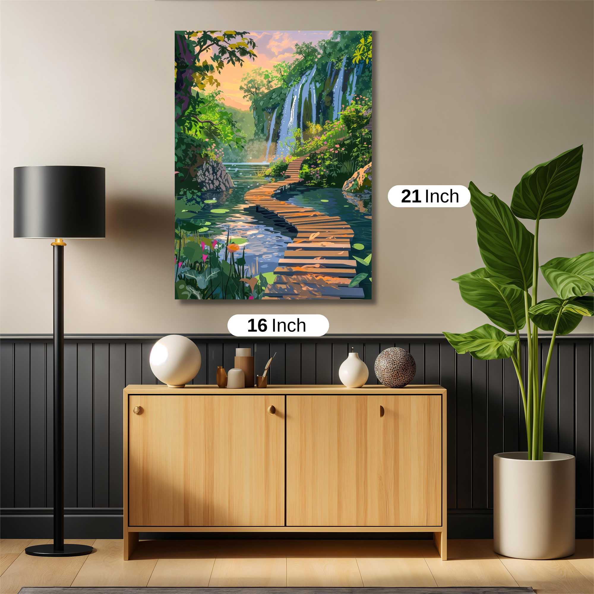 Waterfall Serenity Safe Wall Magnetic / M