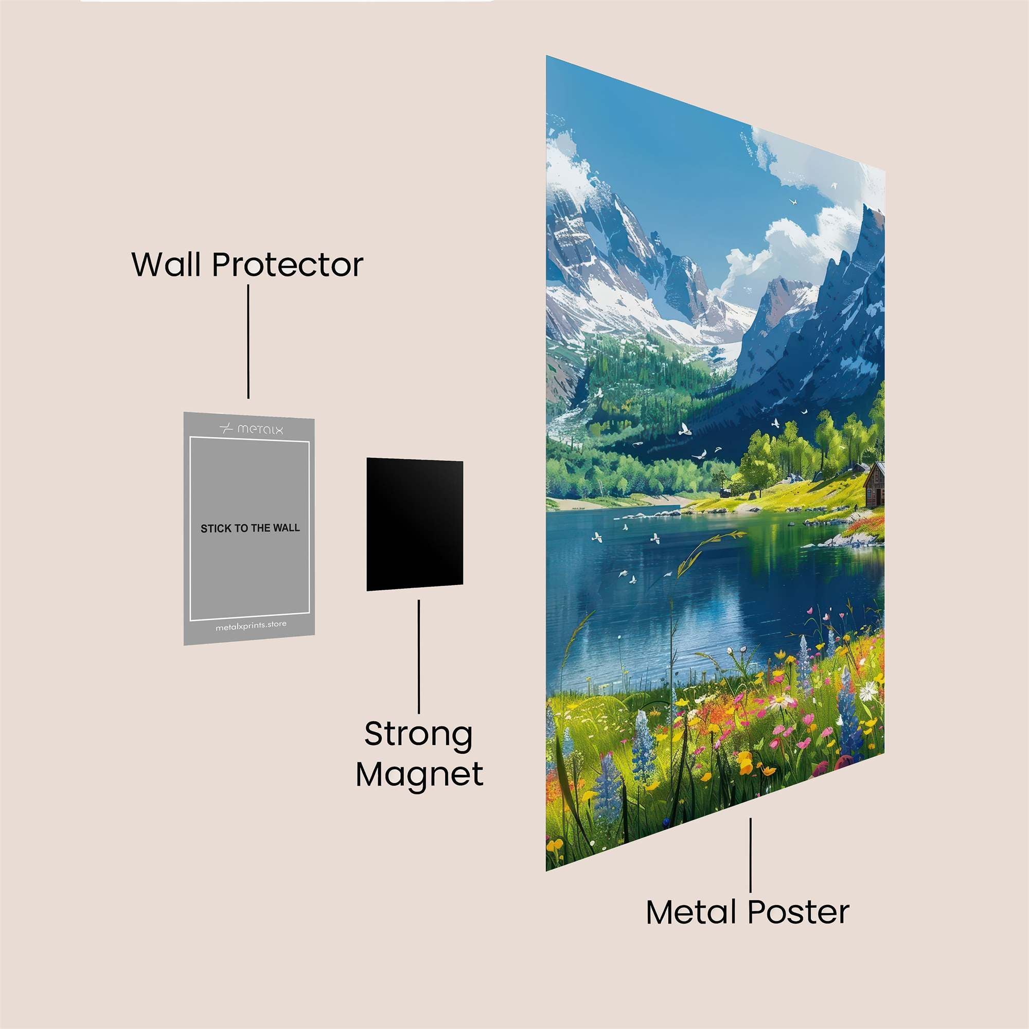 Alpine Bliss Safe Wall Magnetic / M