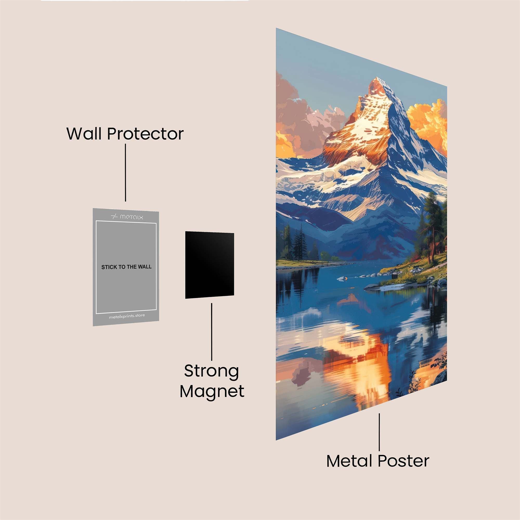 Matterhorn Majestic Safe Wall Magnetic / M