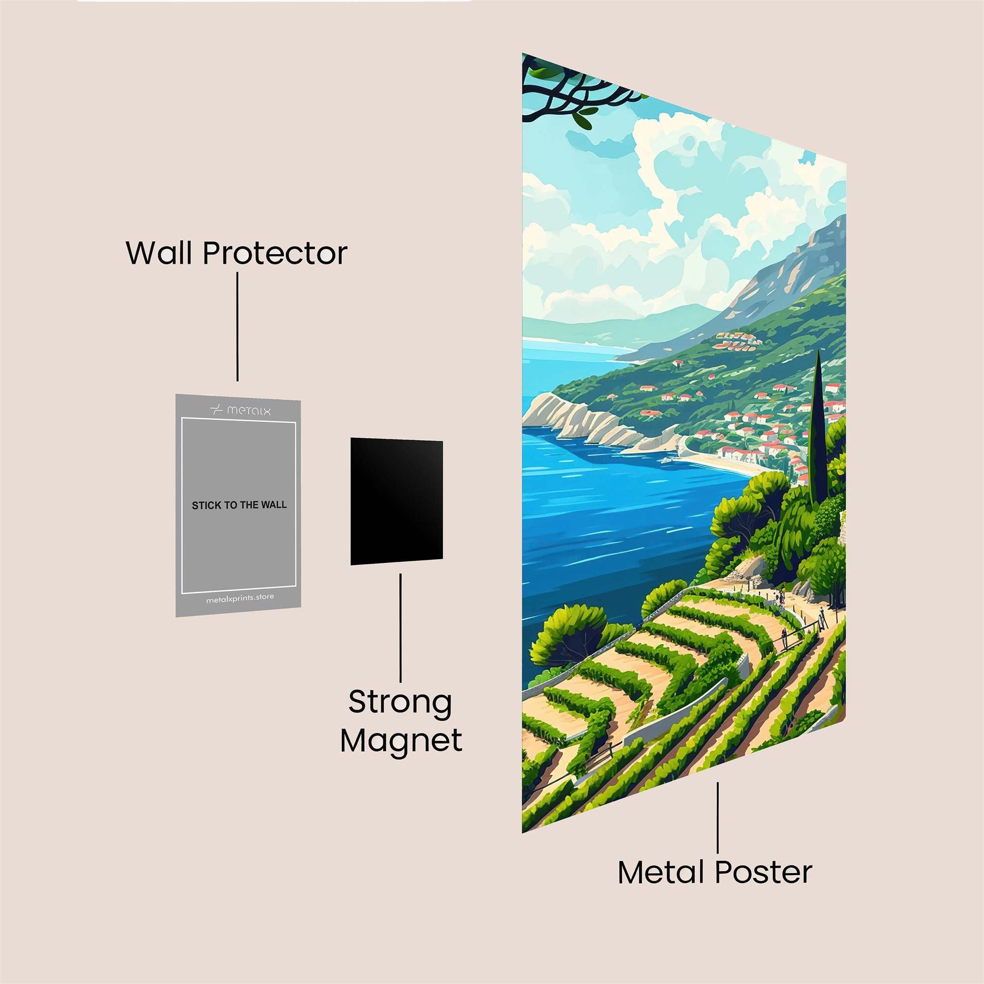 Amalfi Bliss Safe Wall Magnetic / M