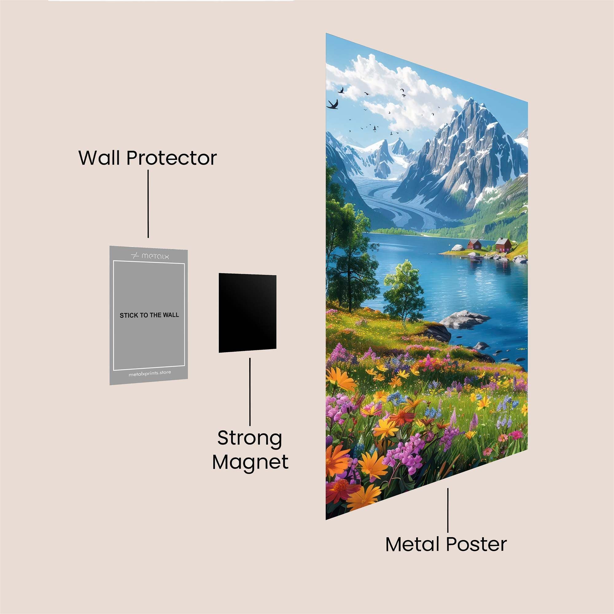 Alpine Serenity Safe Wall Magnetic / M