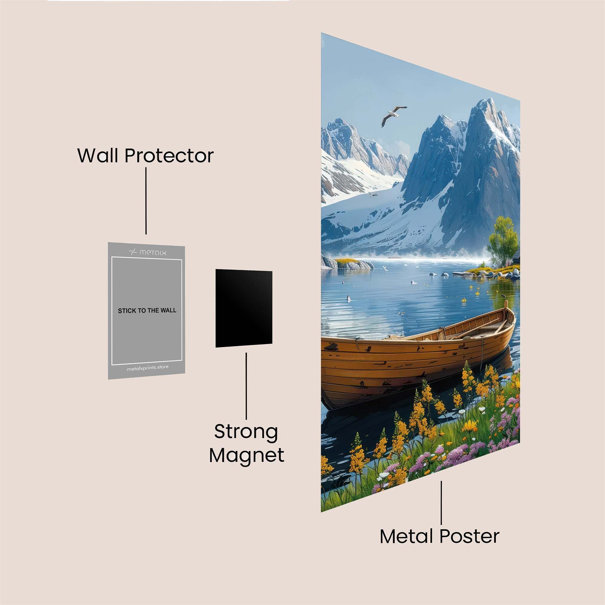 Mountain Serenity Safe Wall Magnetic / M