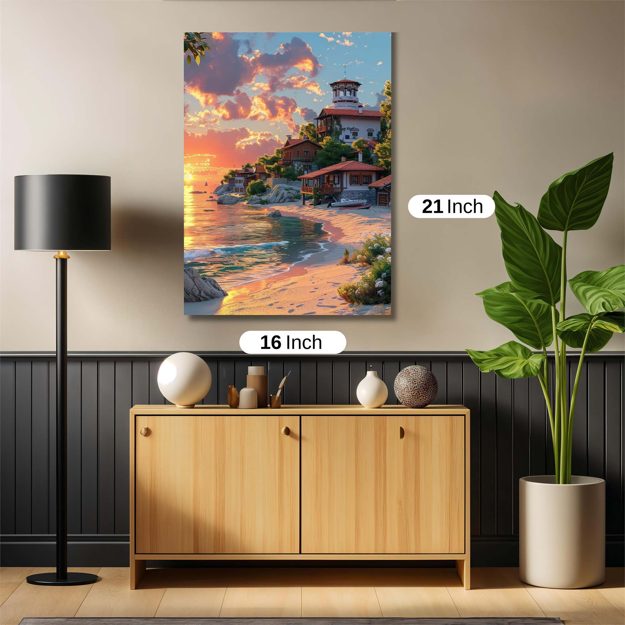 Sunset Serenity Safe Wall Magnetic / M