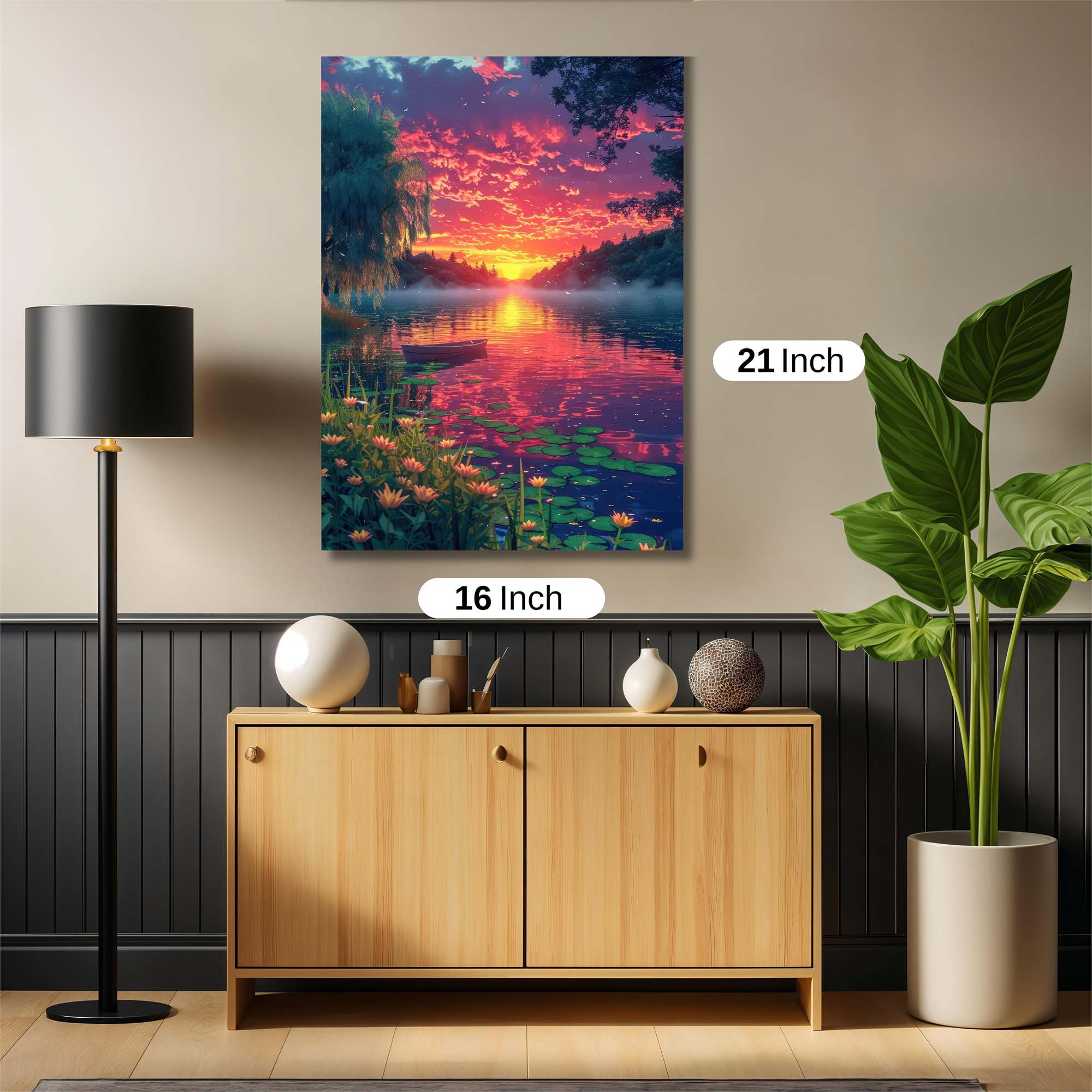 Sunset Serenity Safe Wall Magnetic / M