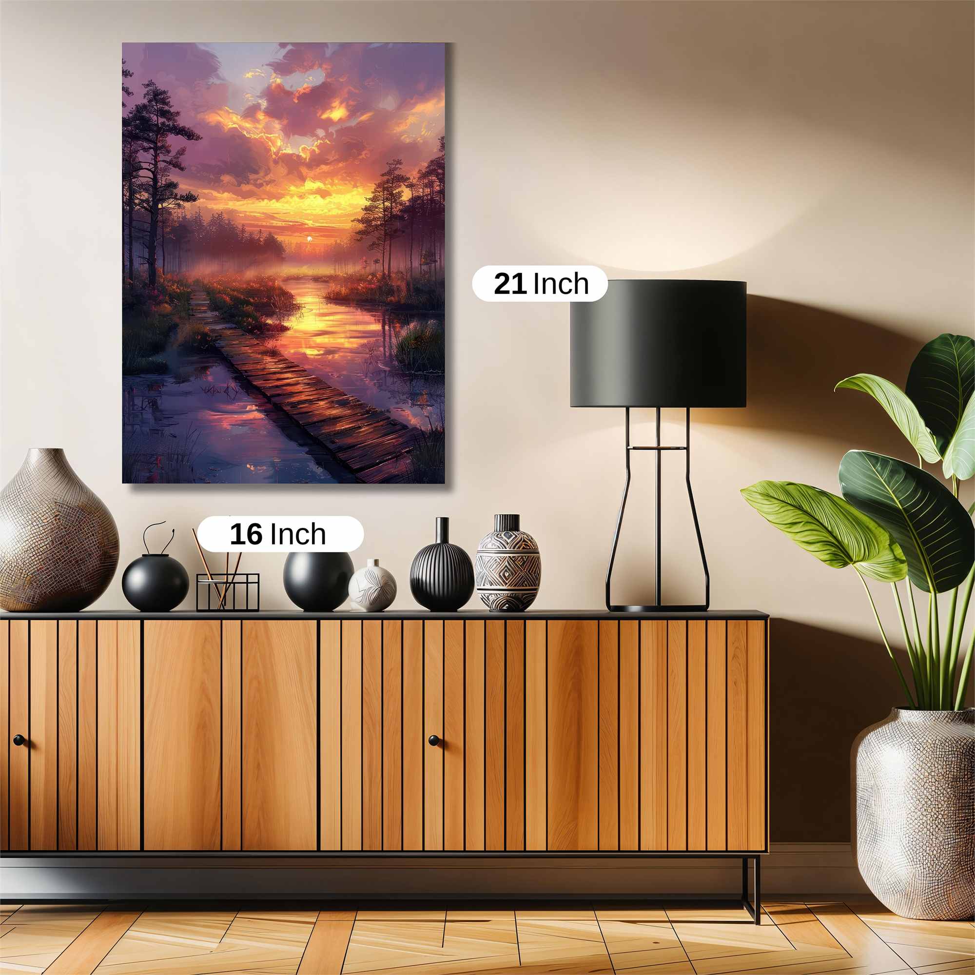 Sunset Serenity Safe Wall Magnetic / M