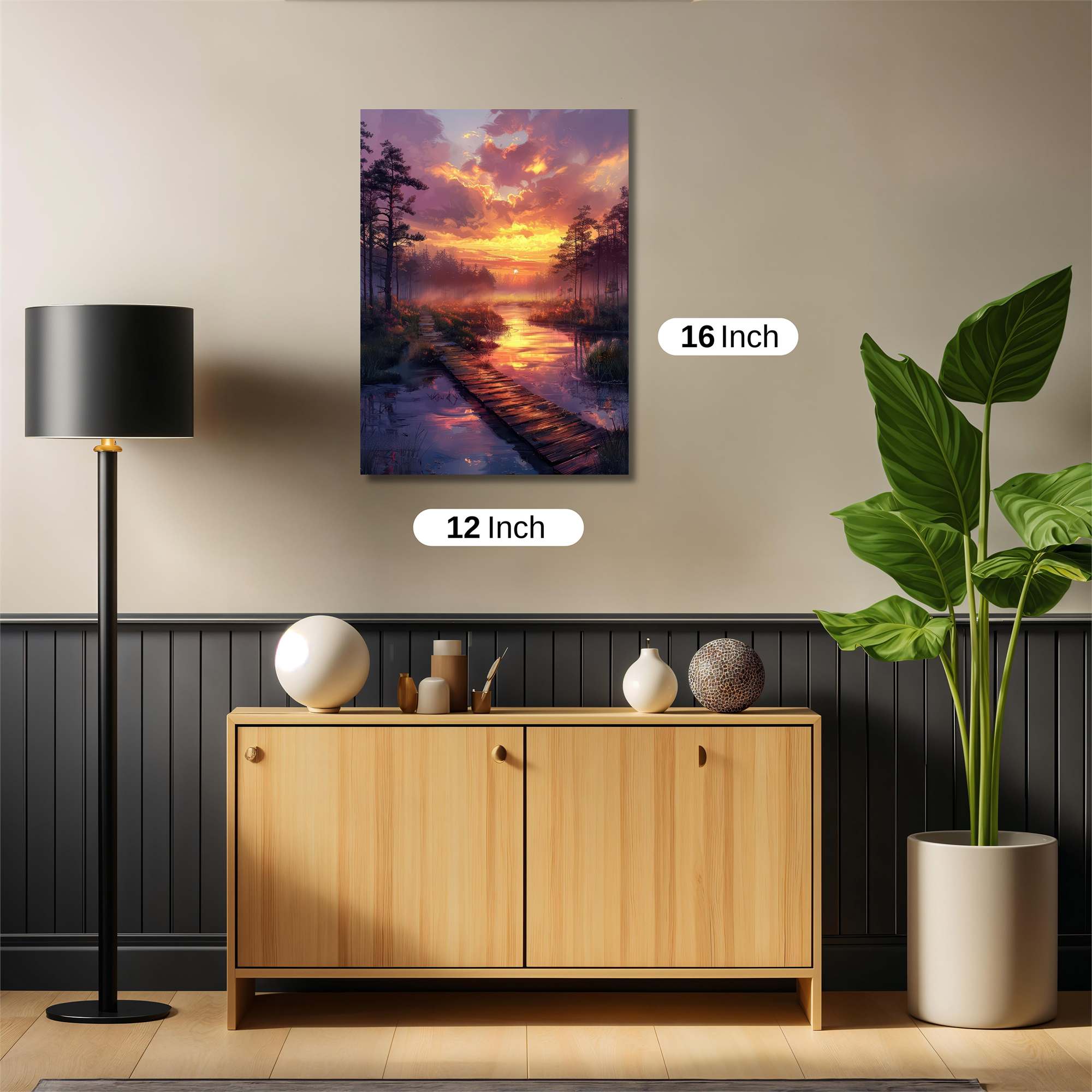 Sunset Serenity Safe Wall Magnetic / M