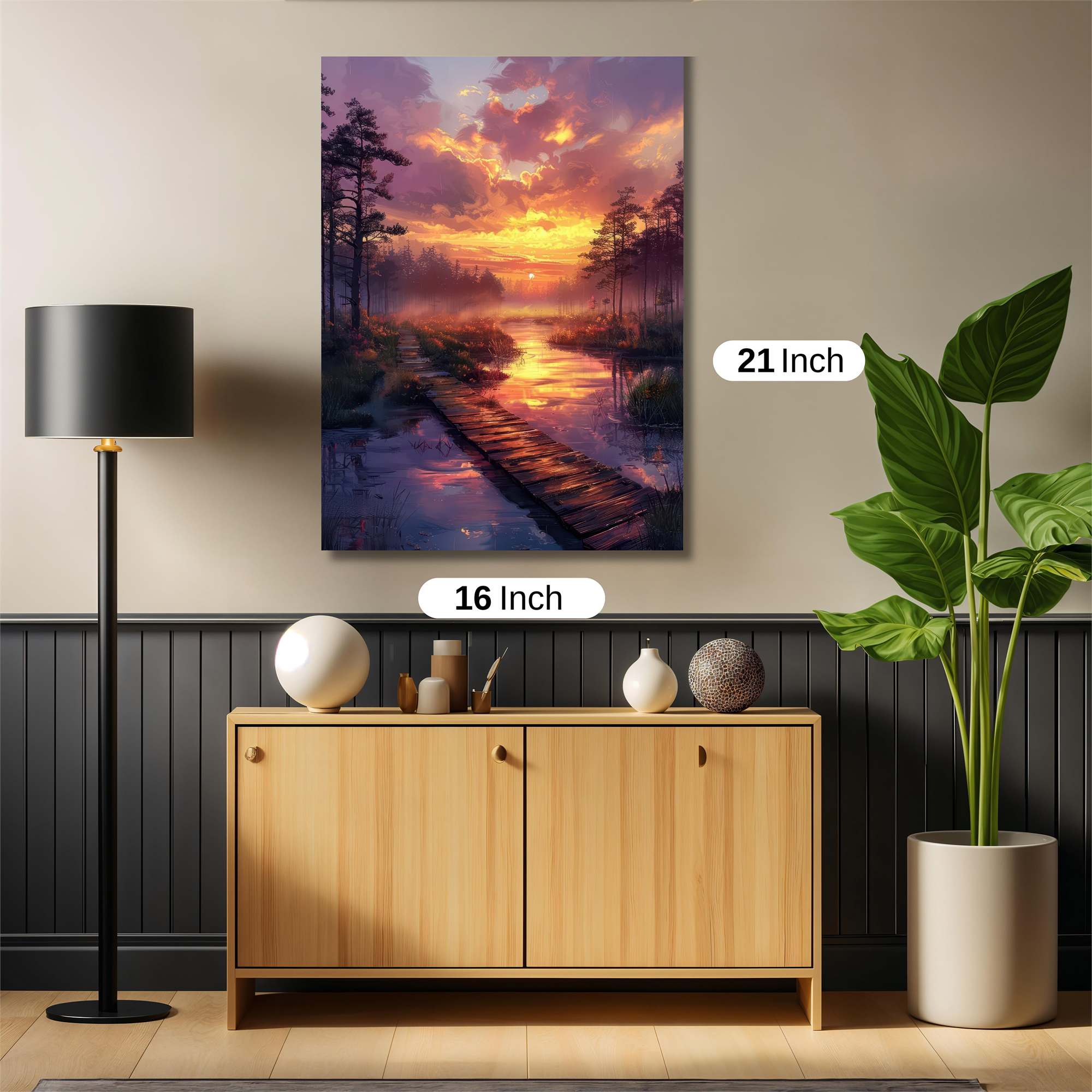 Sunset Serenity Safe Wall Magnetic / M