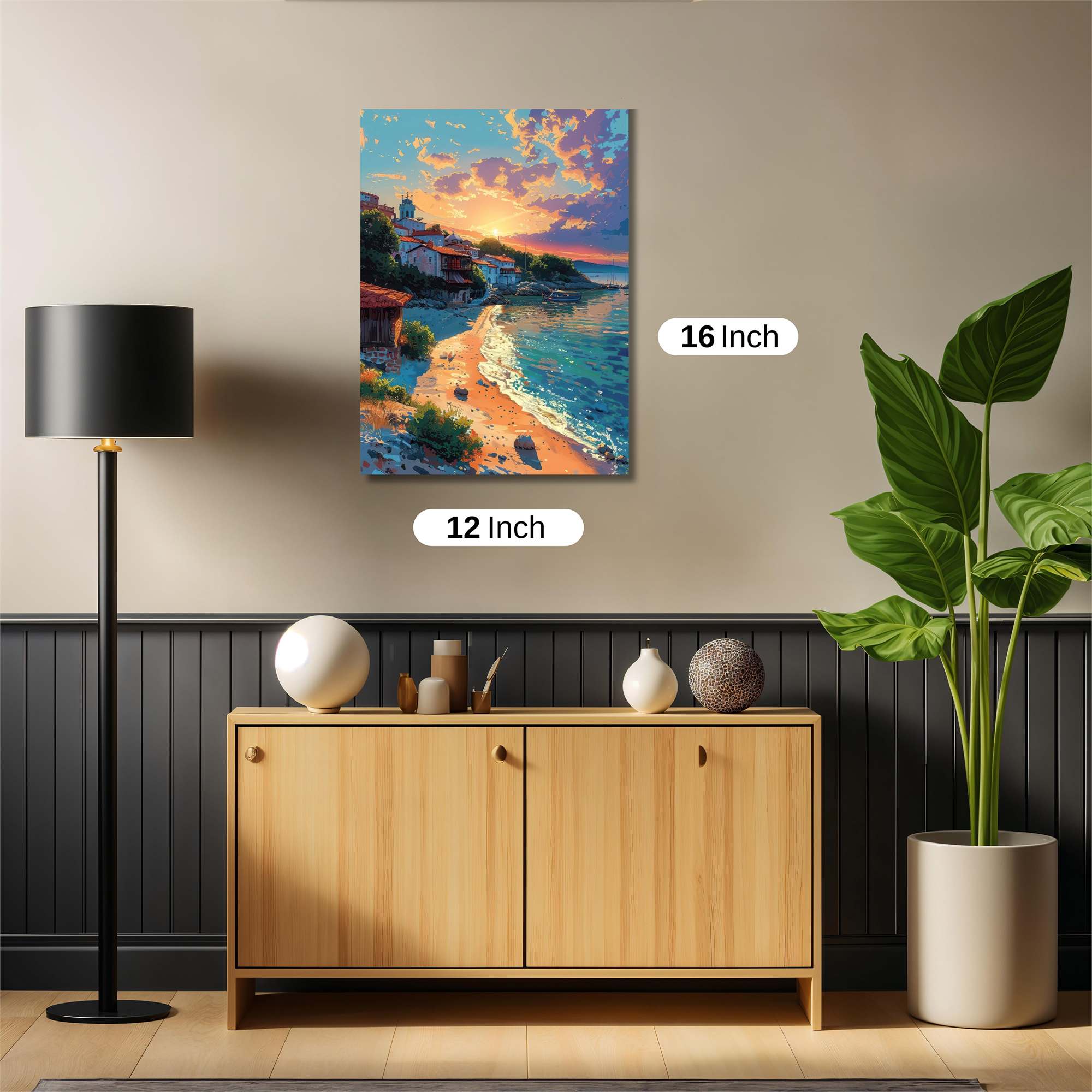 Sunset Serenity Safe Wall Magnetic / M