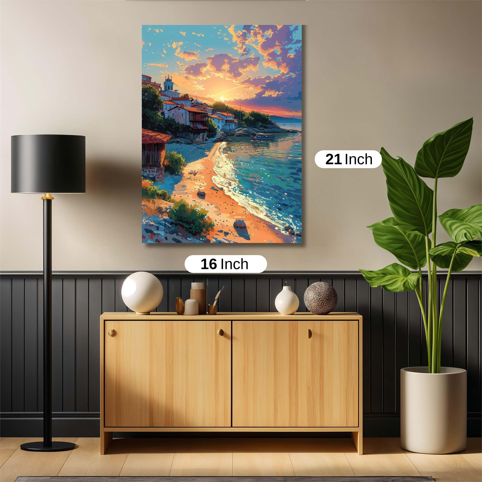 Sunset Serenity Safe Wall Magnetic / M