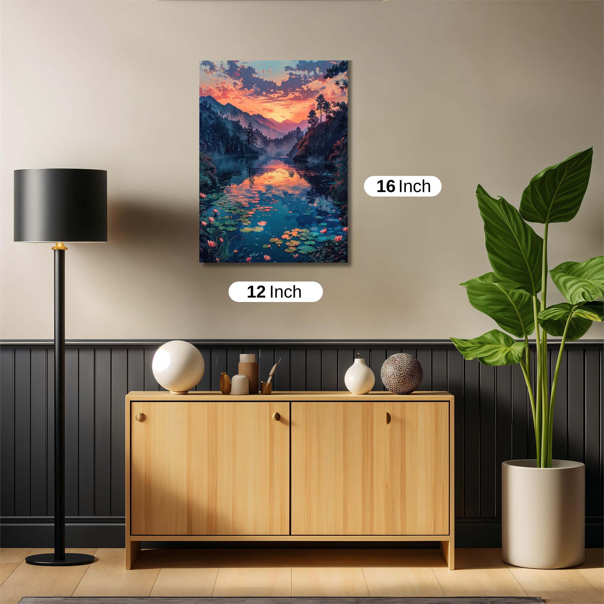 Sunset Serenity Safe Wall Magnetic / M
