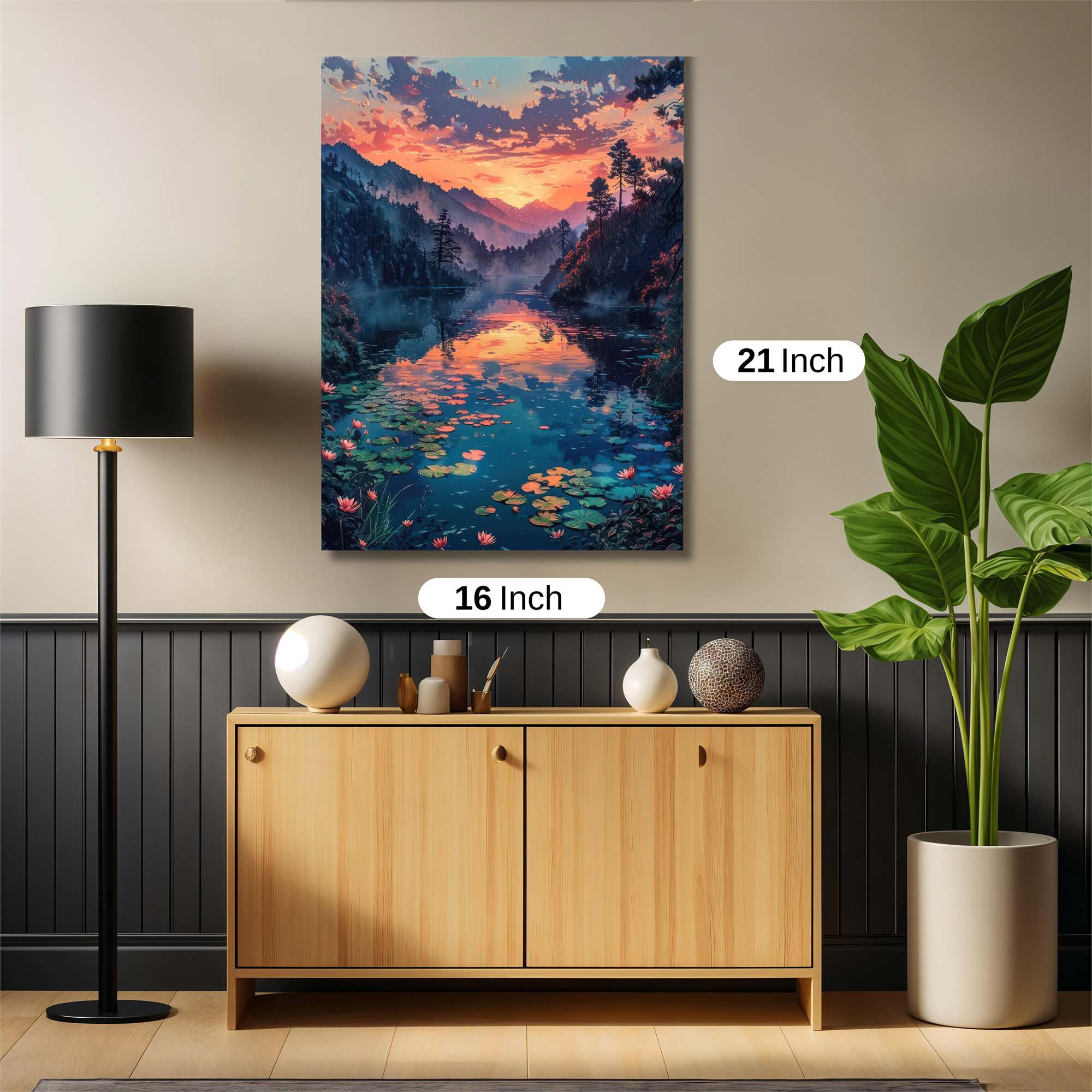 Sunset Serenity Safe Wall Magnetic / M