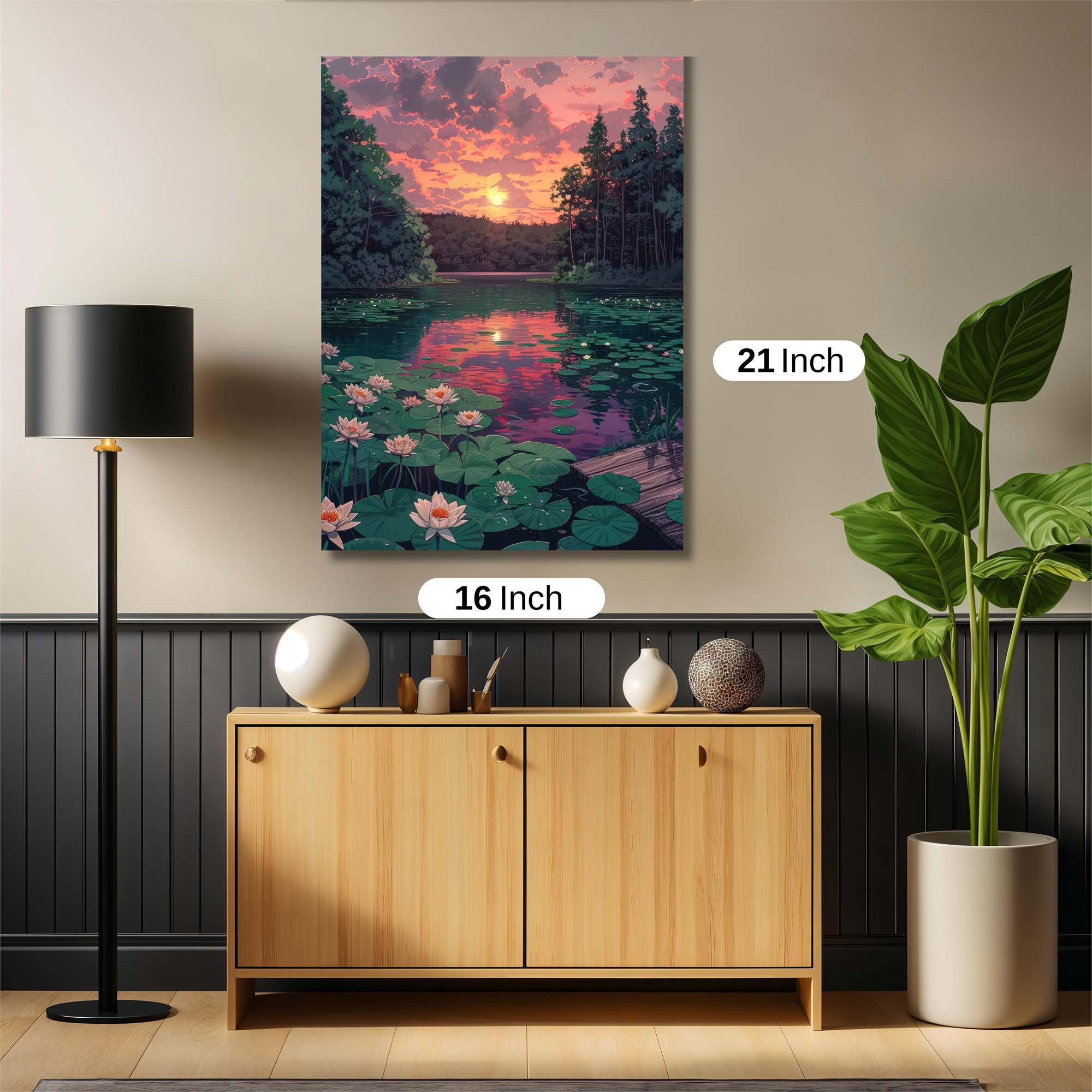 Sunset Serenity Safe Wall Magnetic / M