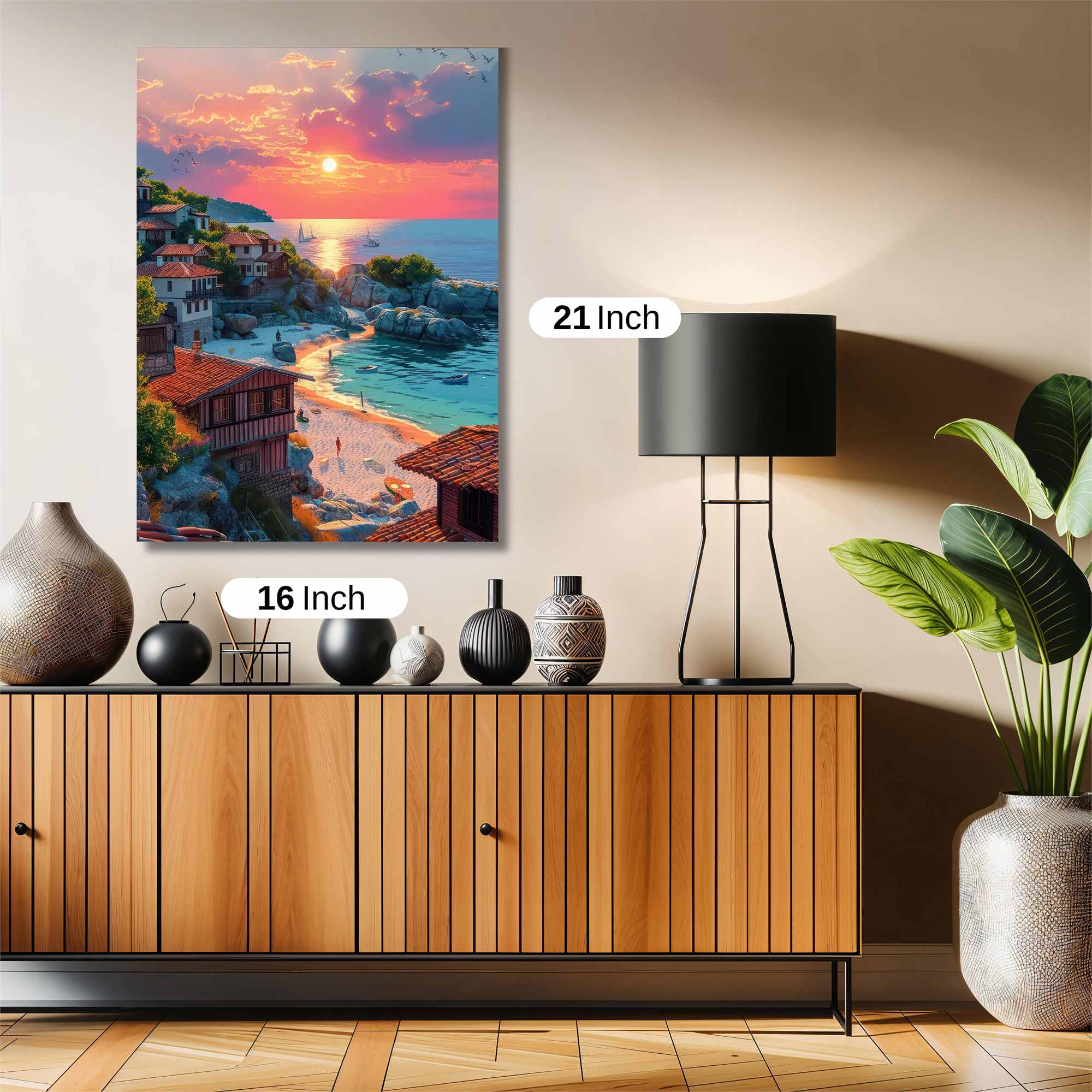 Sunset Serenity Safe Wall Magnetic / M