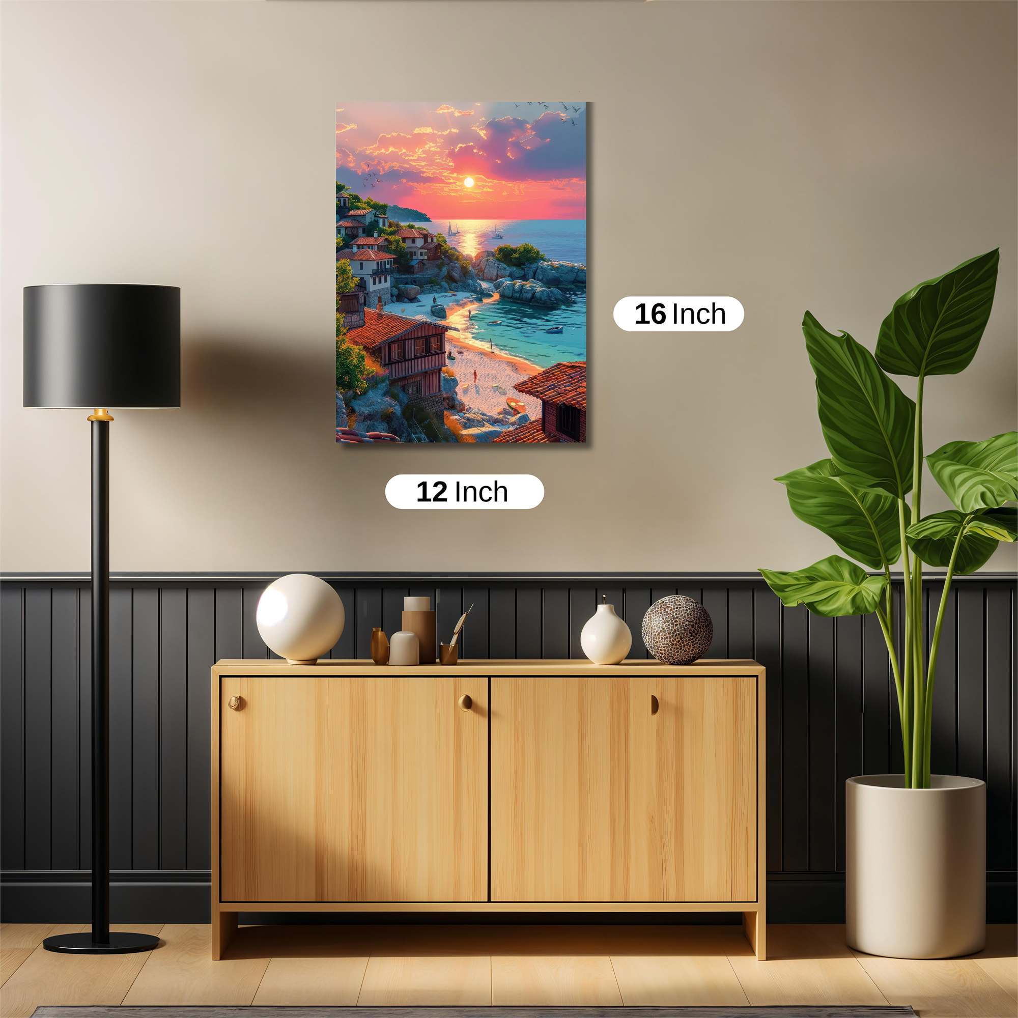 Sunset Serenity Safe Wall Magnetic / M