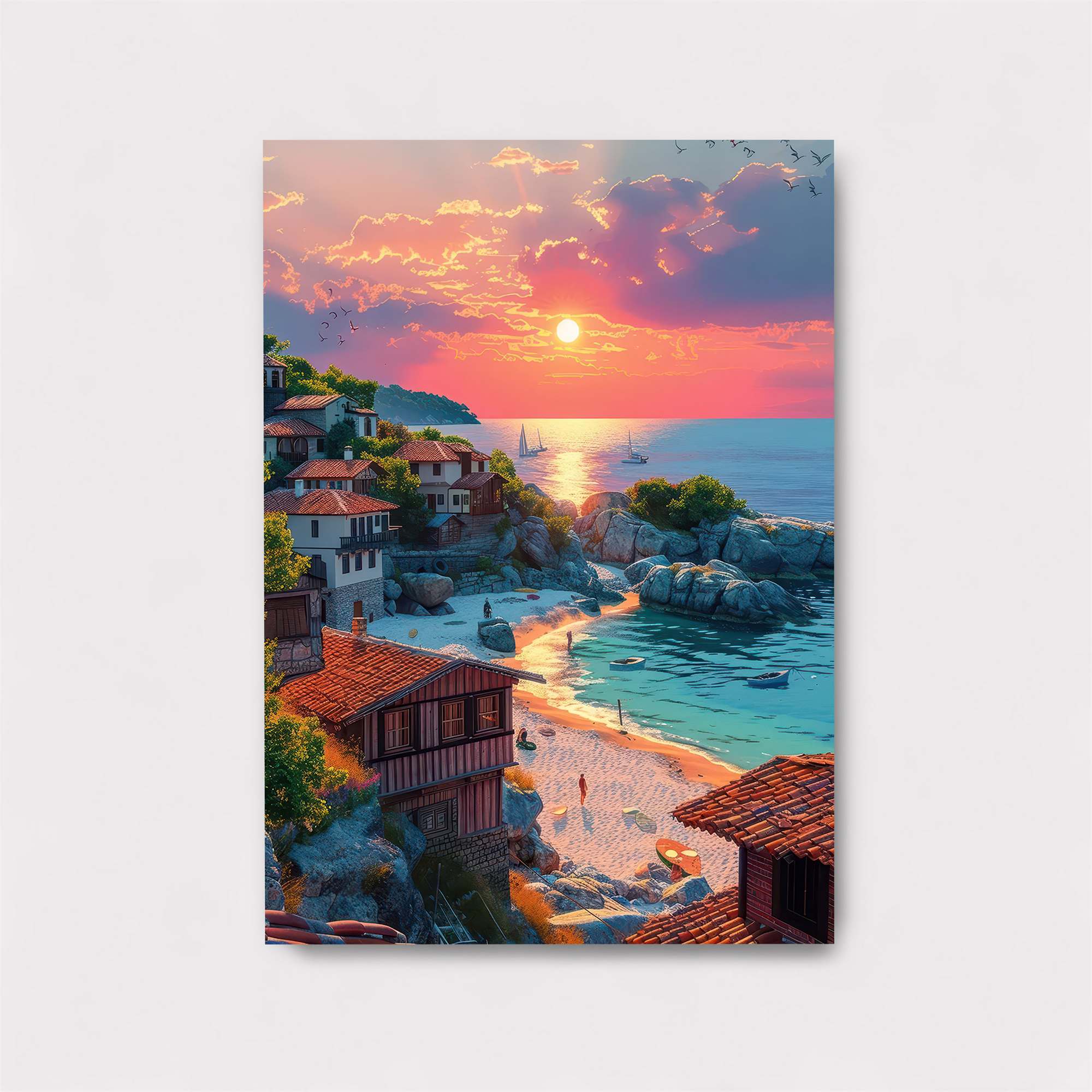 Sunset Serenity Safe Wall Magnetic / M