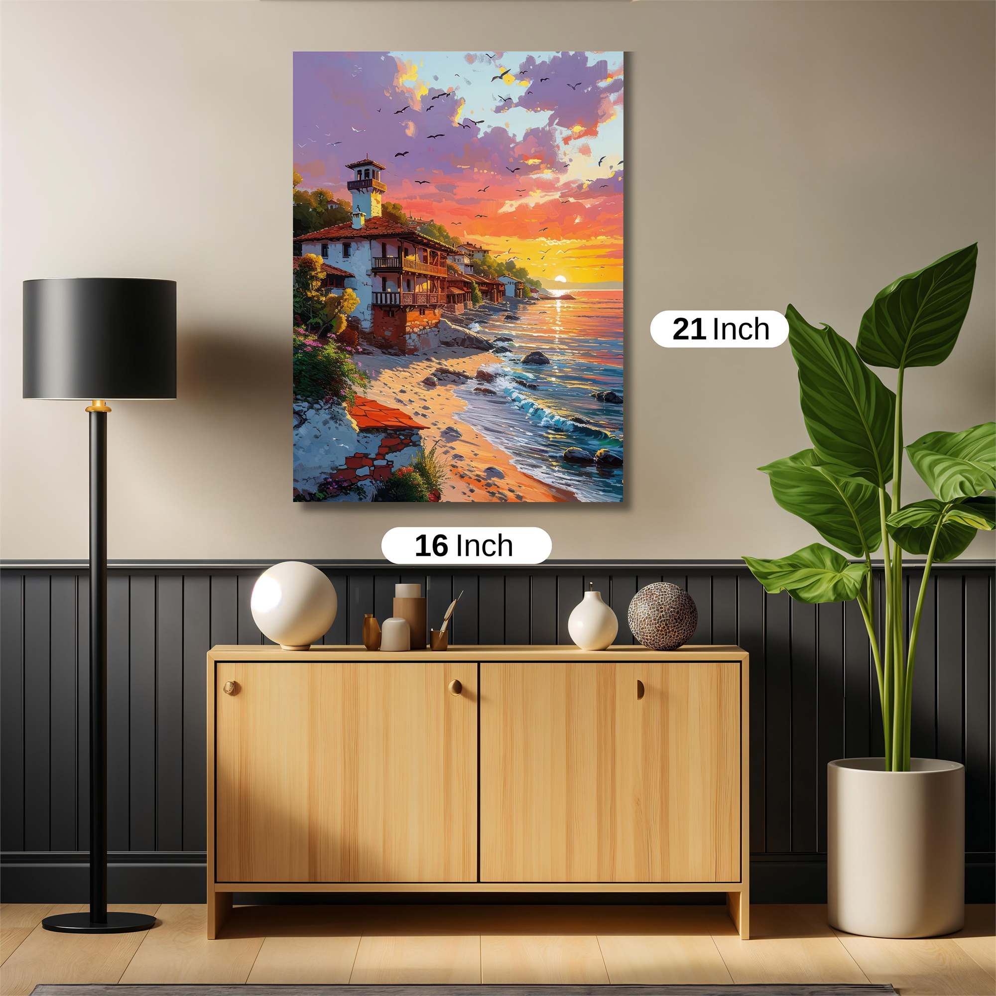 Sunset Serenity Safe Wall Magnetic / M