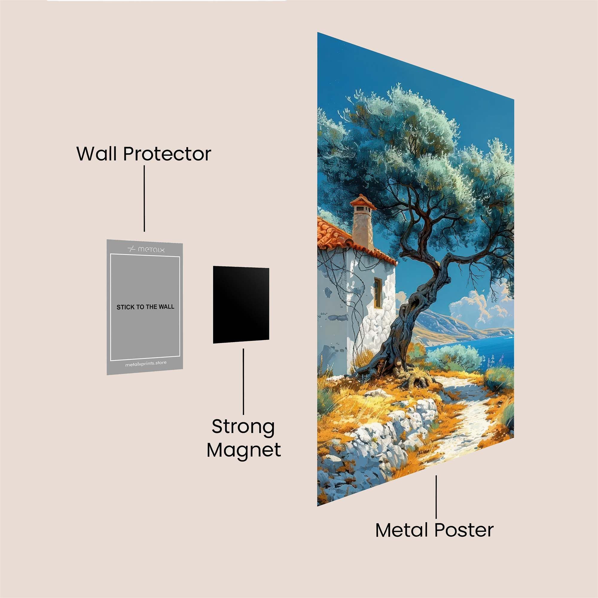 Cottage Serenity Safe Wall Magnetic / M