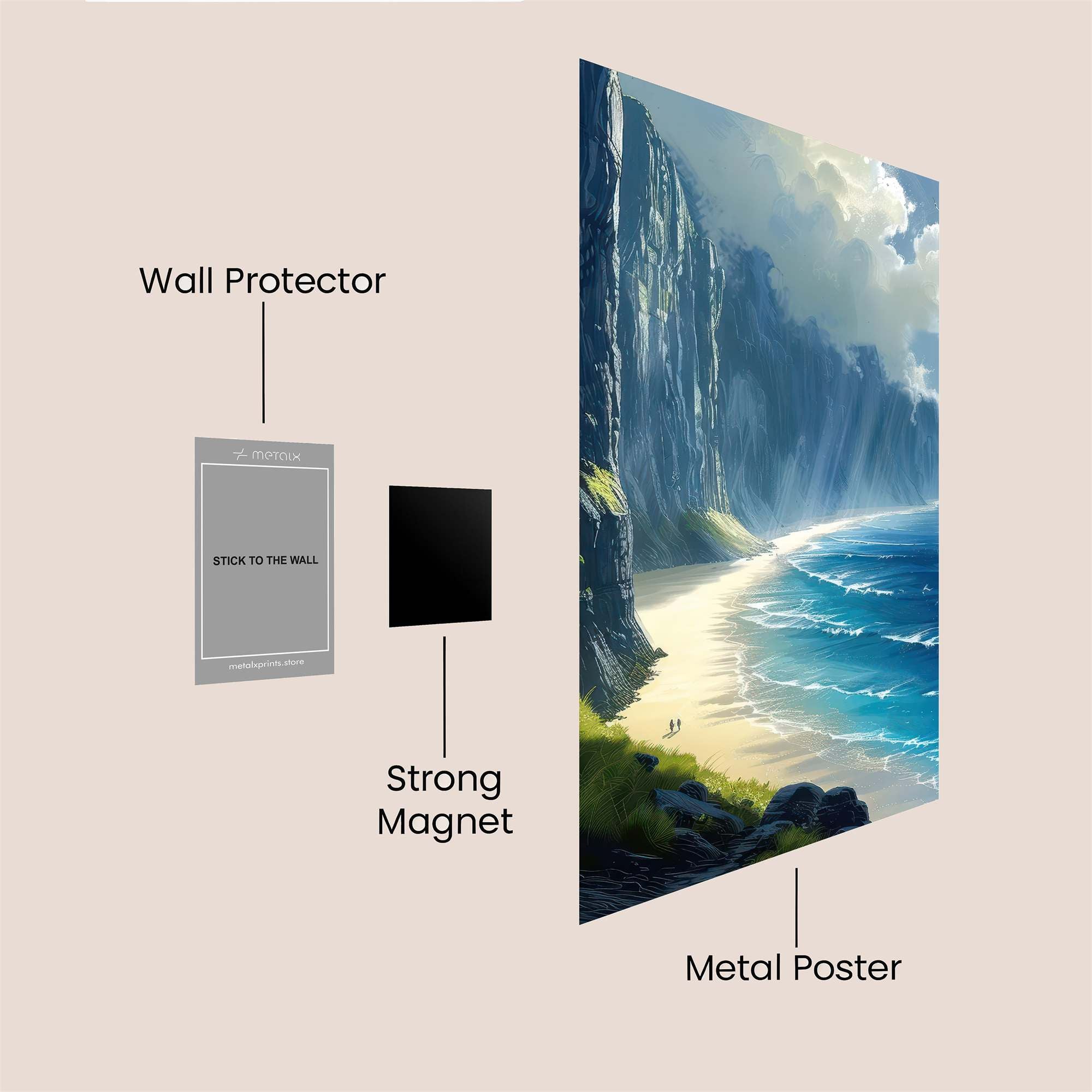 Cliffside Serenity Safe Wall Magnetic / M