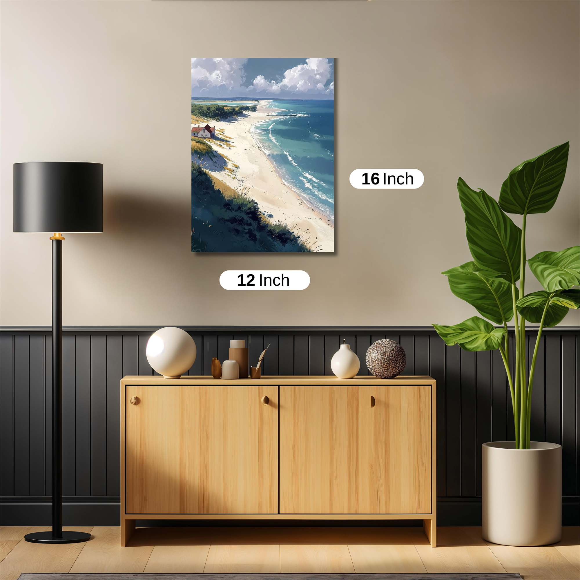 Beach Serenity Safe Wall Magnetic / M