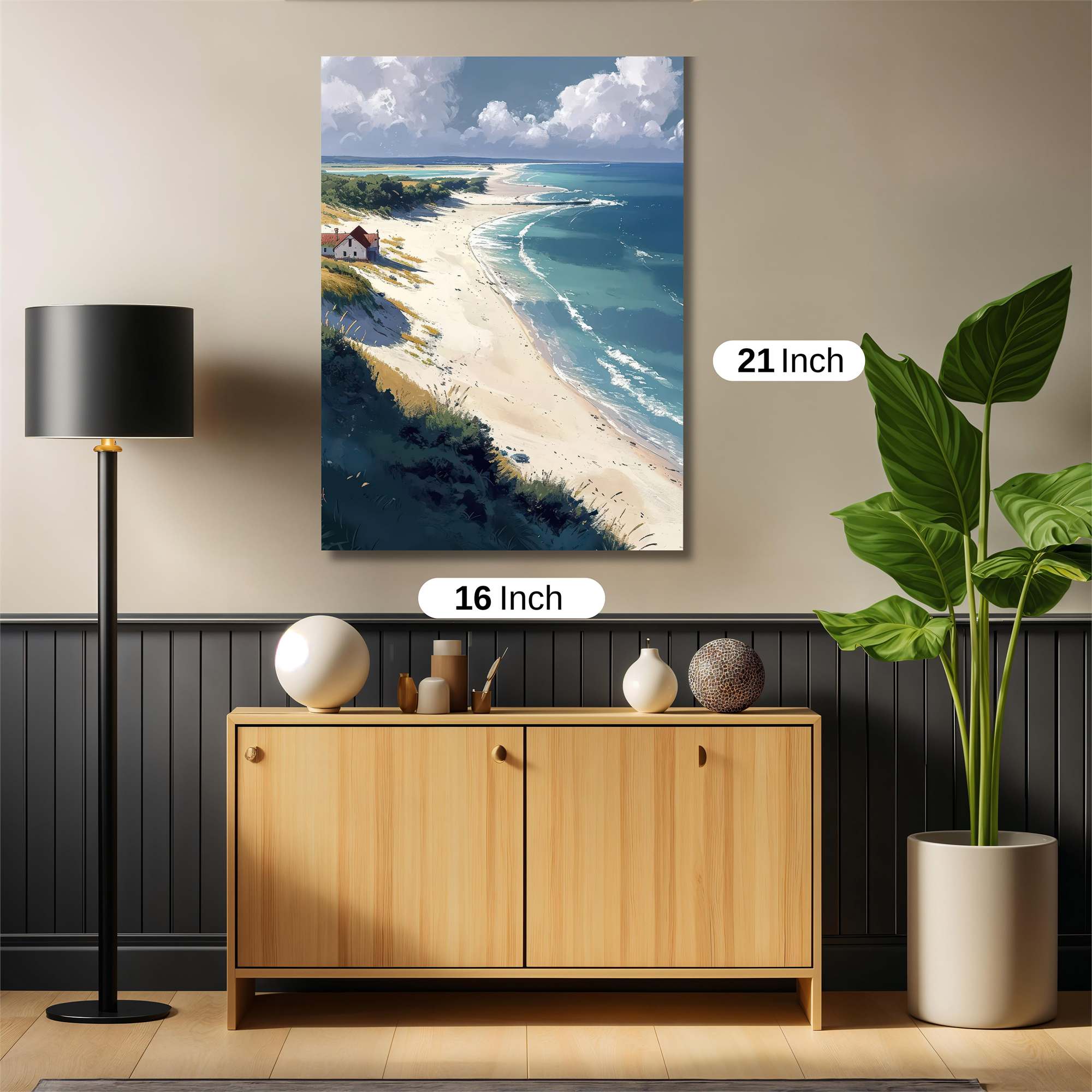 Beach Serenity Safe Wall Magnetic / M
