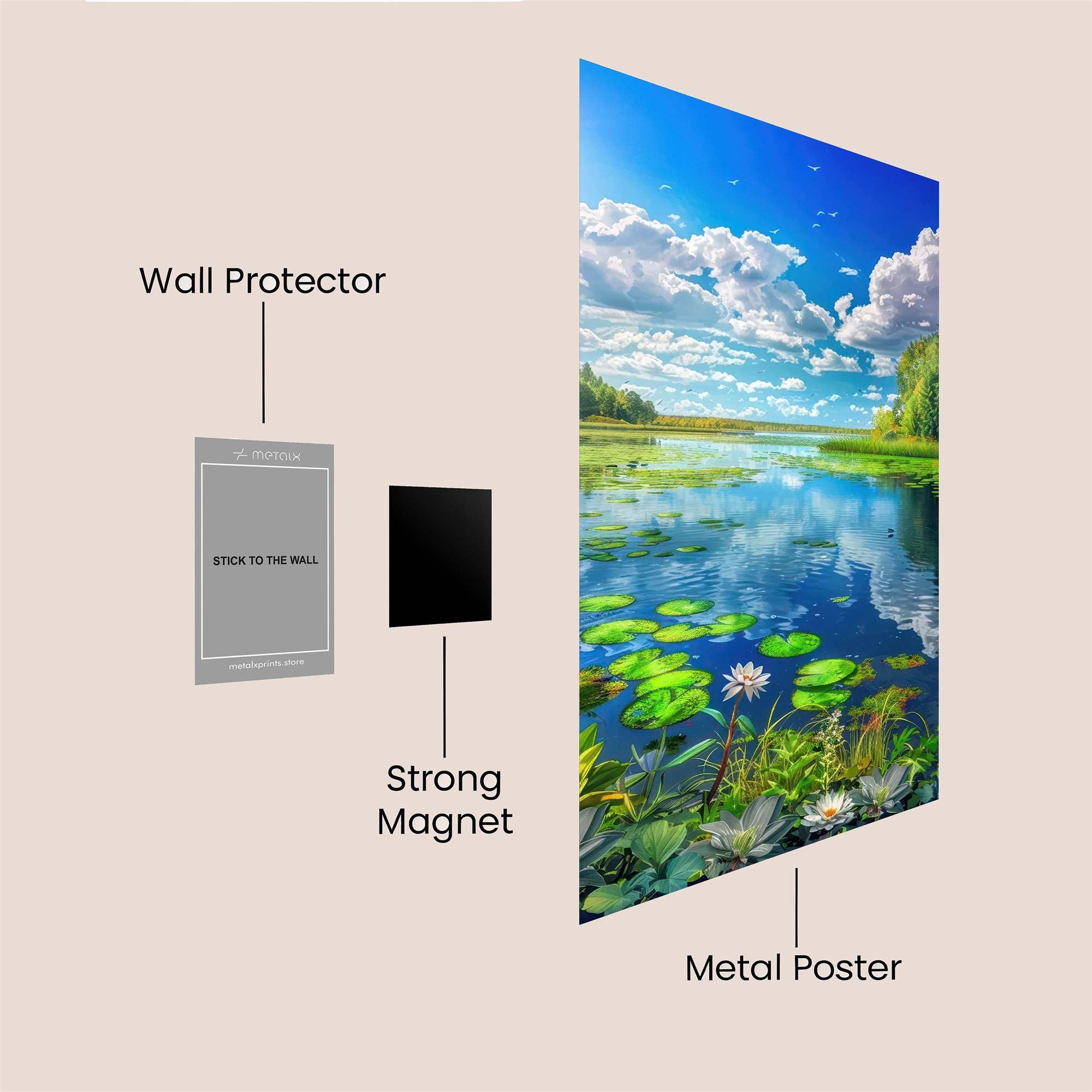 Serenity Lake Safe Wall Magnetic / M