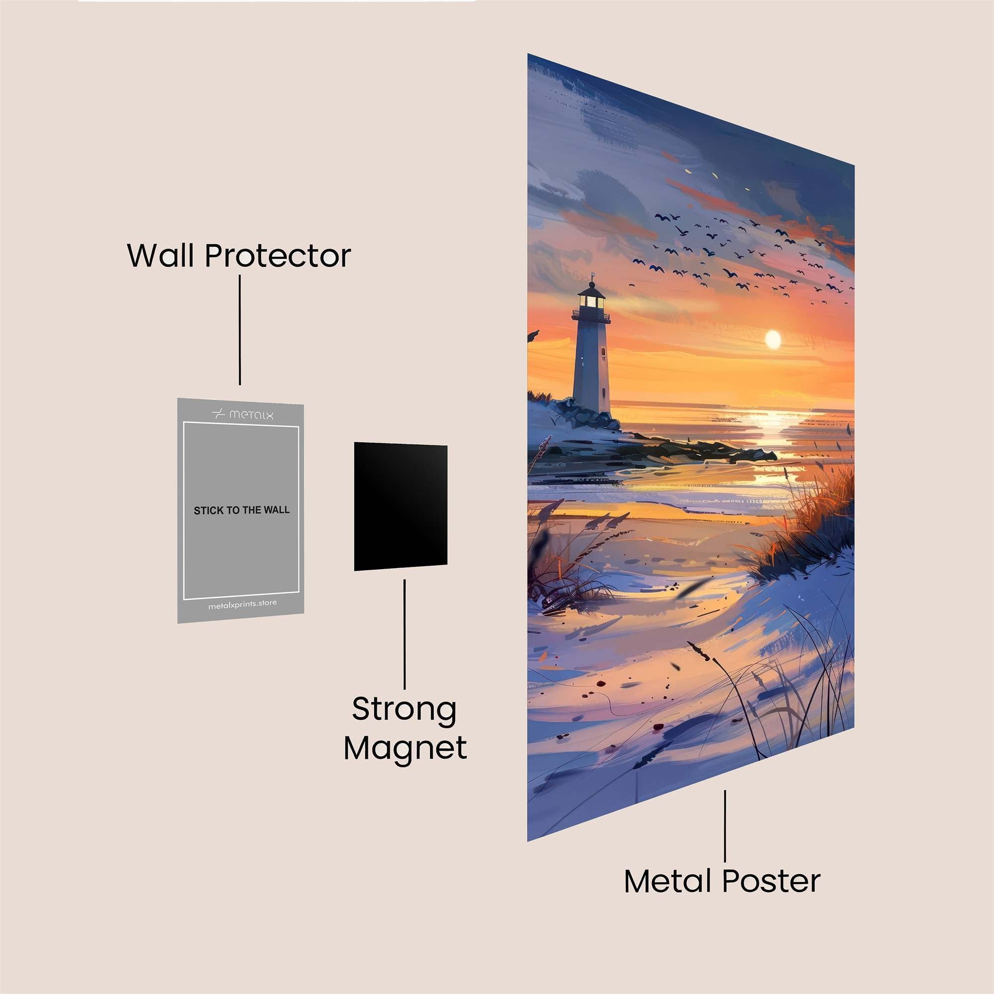 Beacon Tranquil Safe Wall Magnetic / M