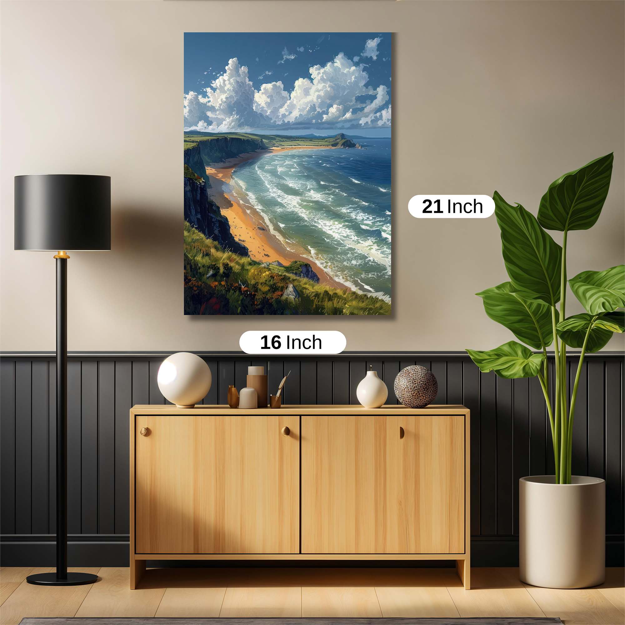 Coastal Serenity Safe Wall Magnetic / M