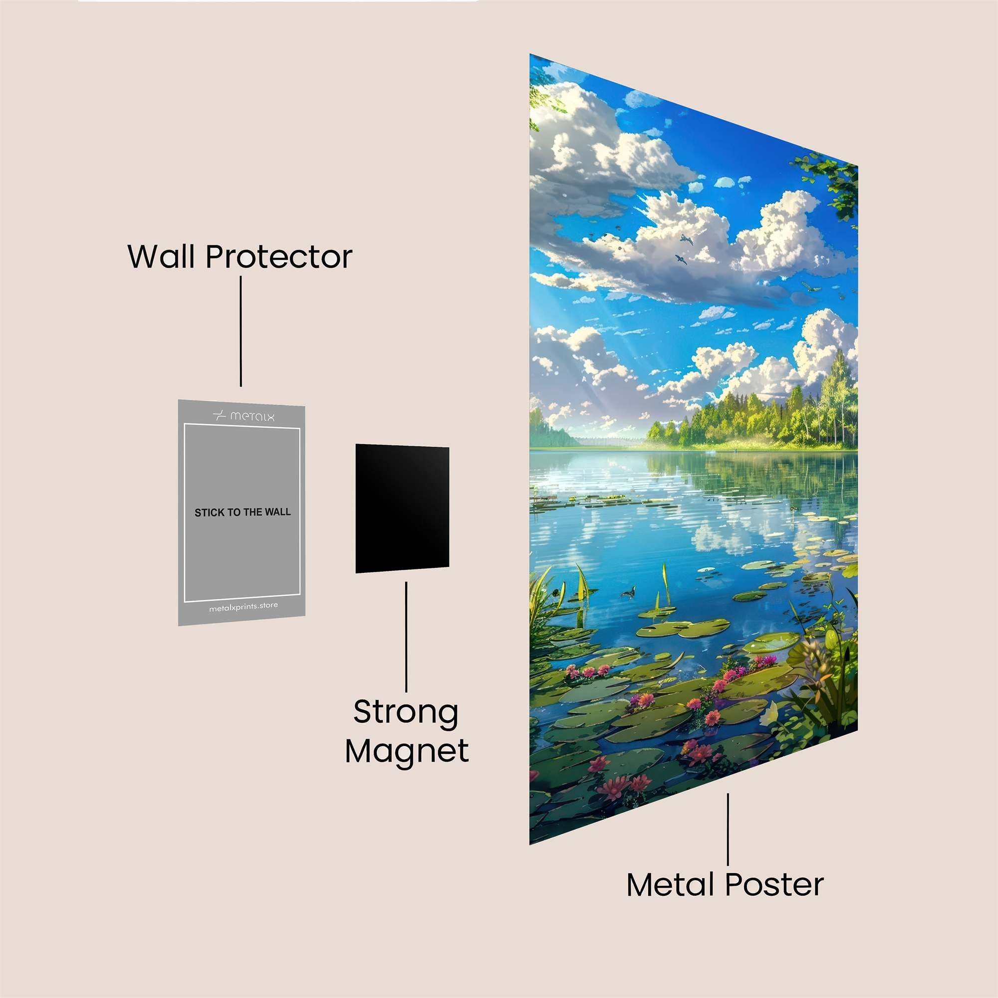 Sky Serenity Safe Wall Magnetic / M