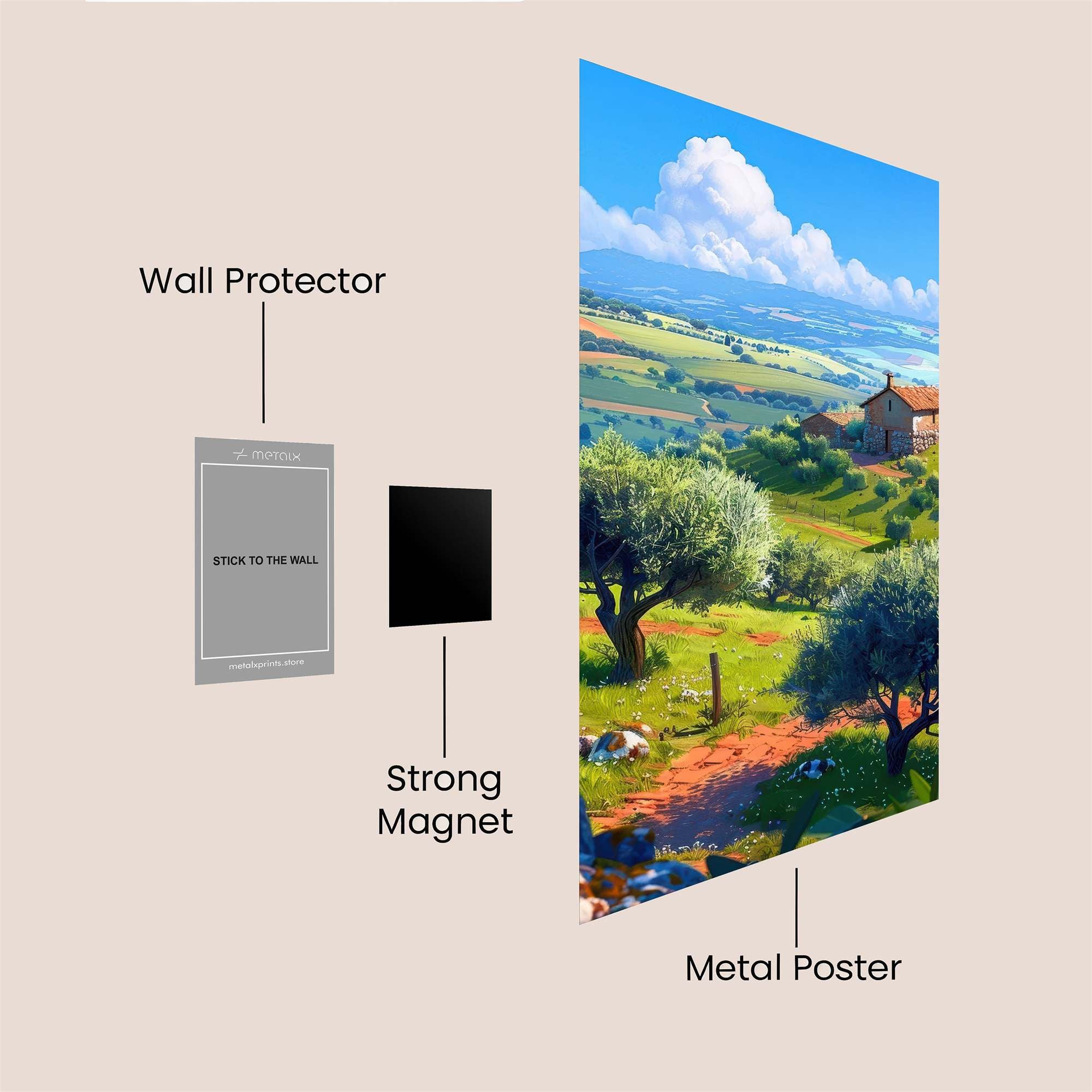 Tuscany Tranquil Safe Wall Magnetic / M