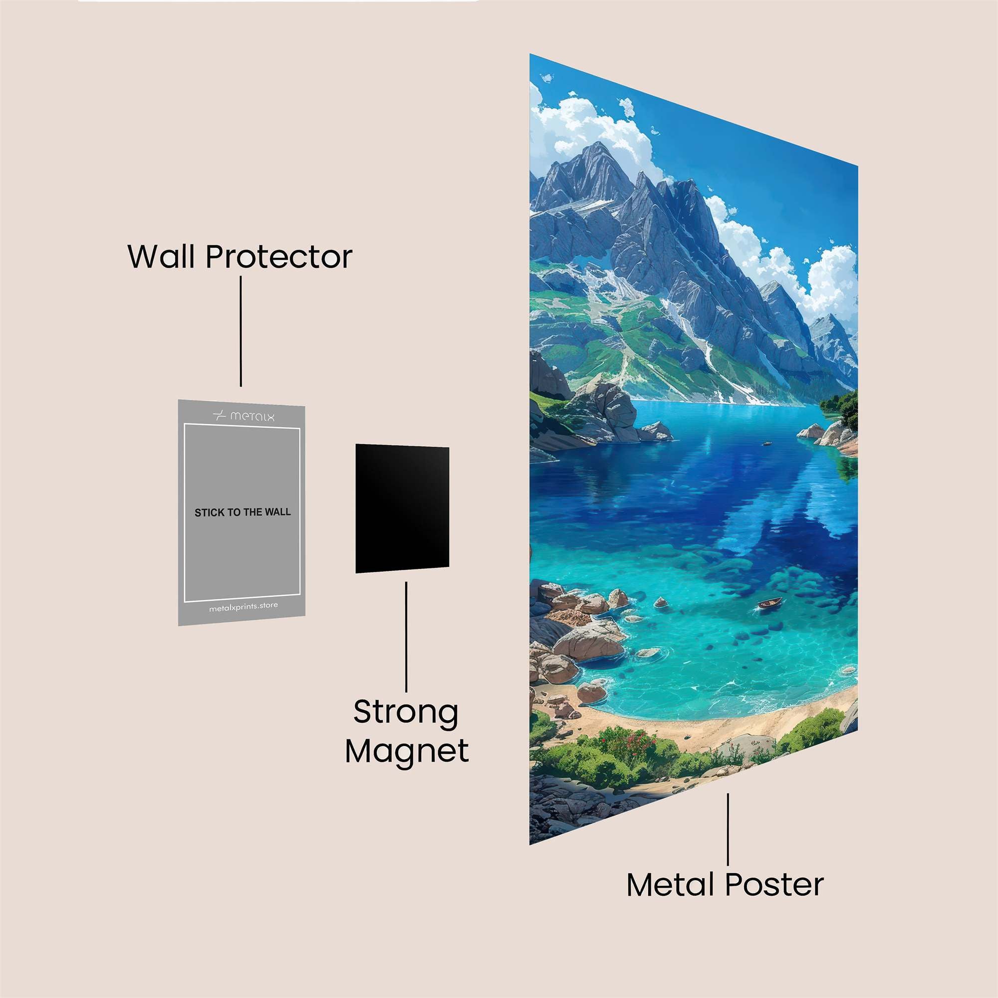 Mountain Serenity Safe Wall Magnetic / M