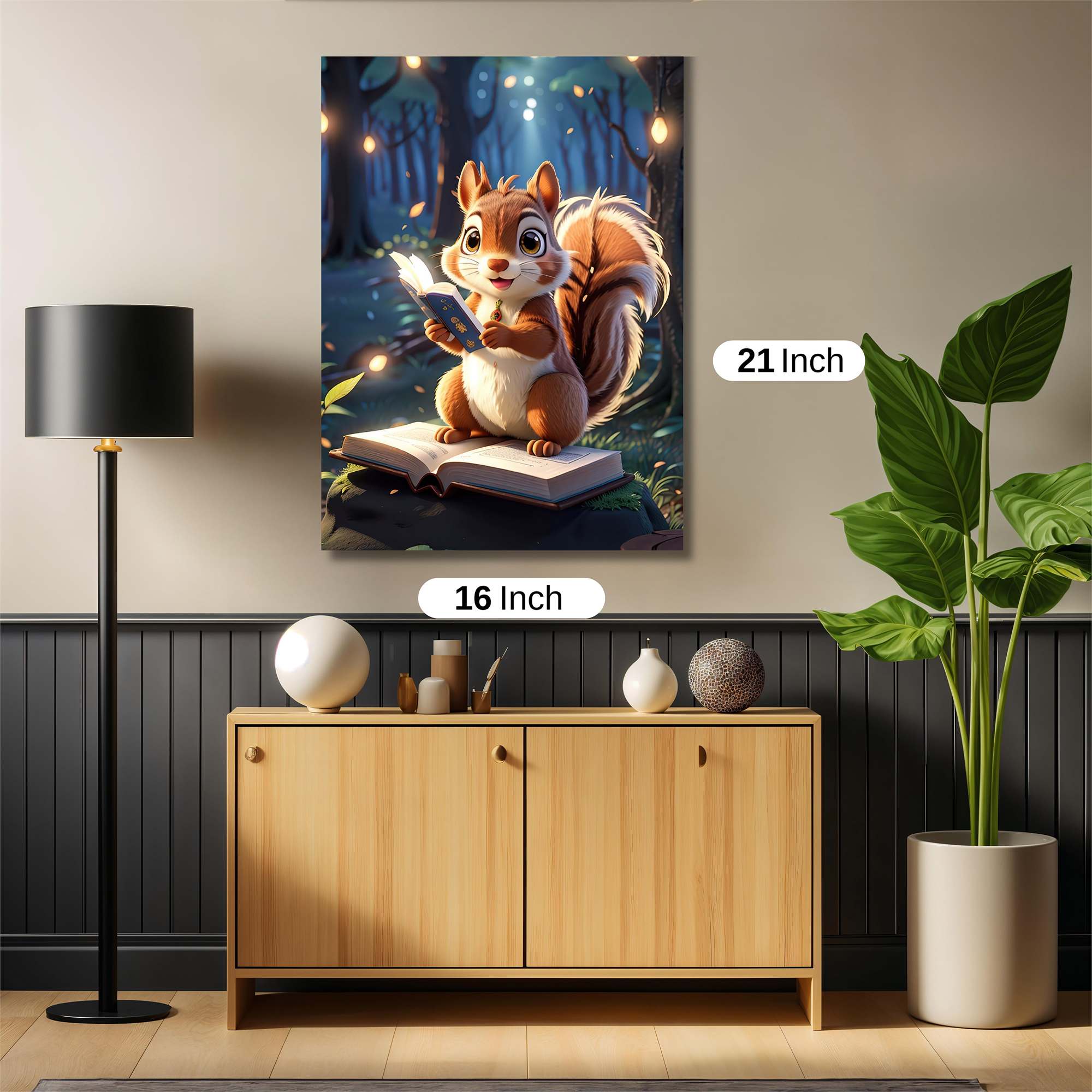 Squirrel Serenity Safe Wall Magnetic / M