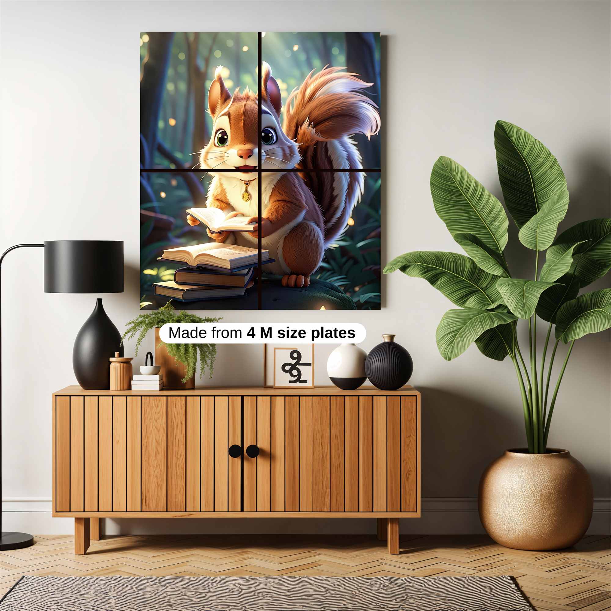 Squirrel Scholar Safe Wall Magnetic / M