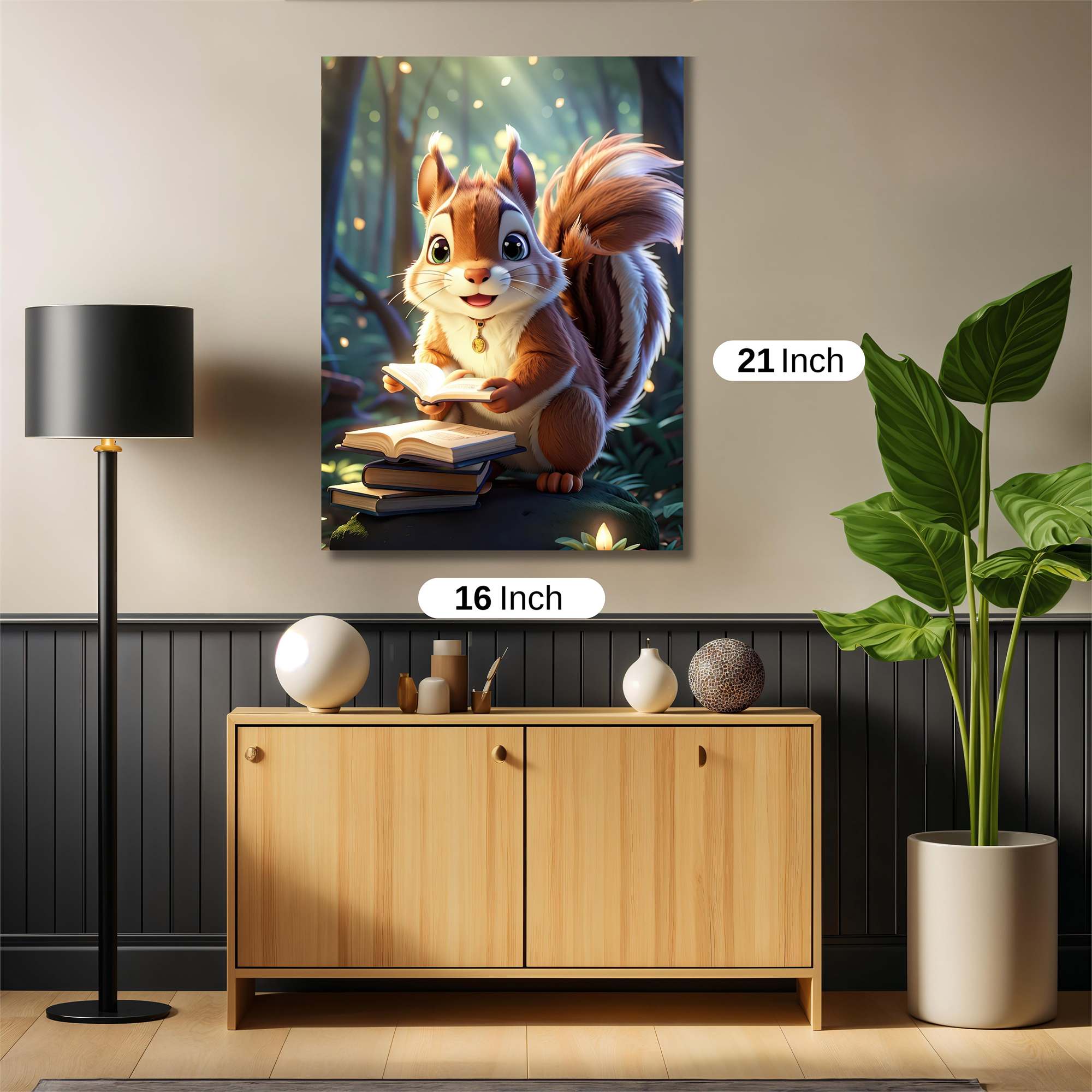 Squirrel Scholar Safe Wall Magnetic / M