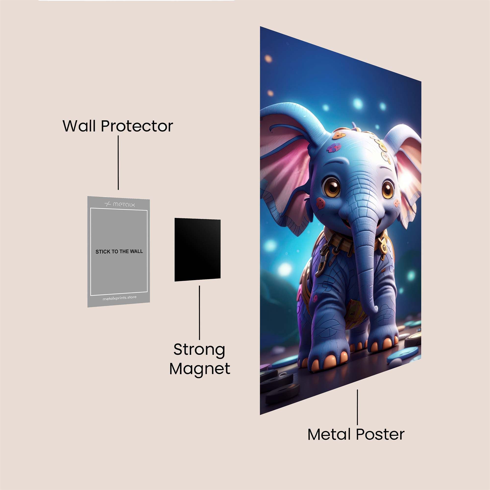 Elephant Dream Safe Wall Magnetic / M