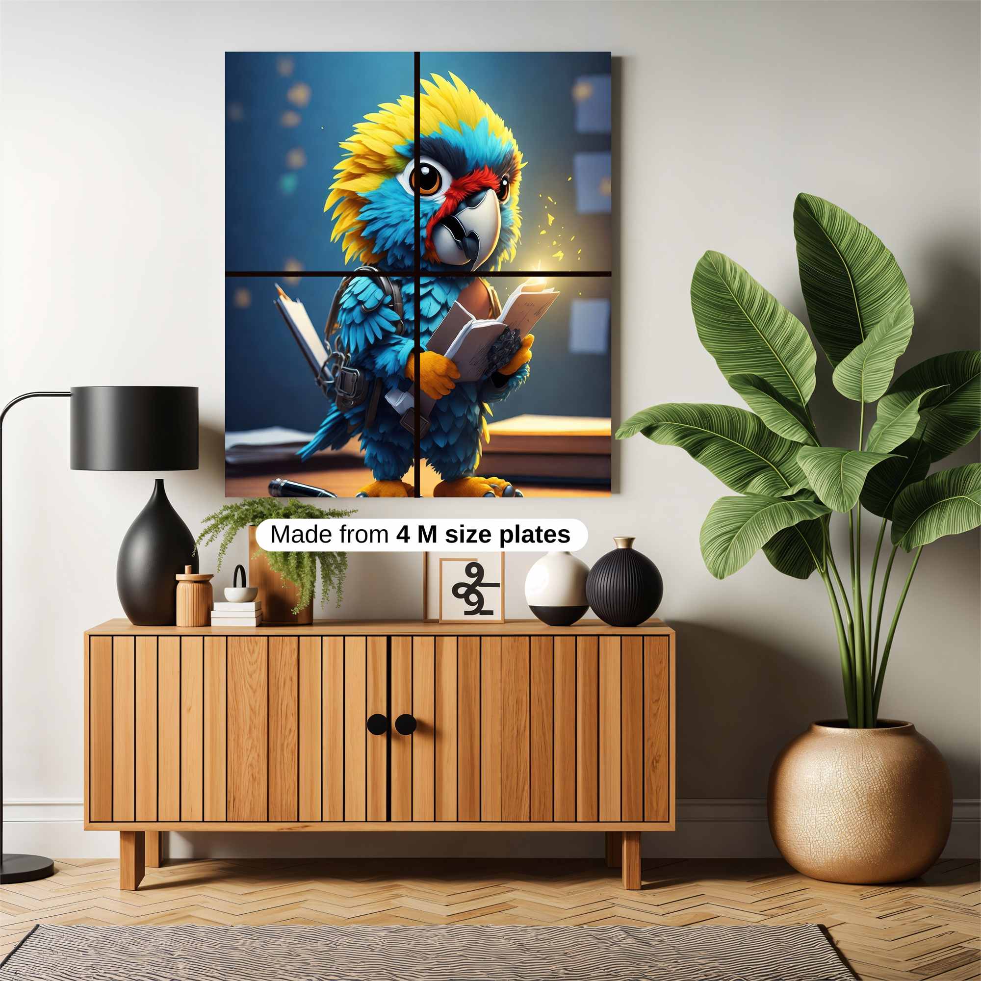 Scholar Parrot Safe Wall Magnetic / M