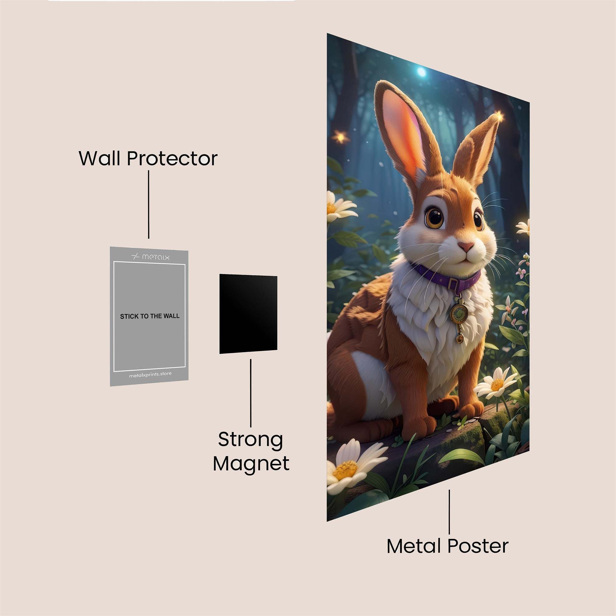 Bunny Enchantment Safe Wall Magnetic / M